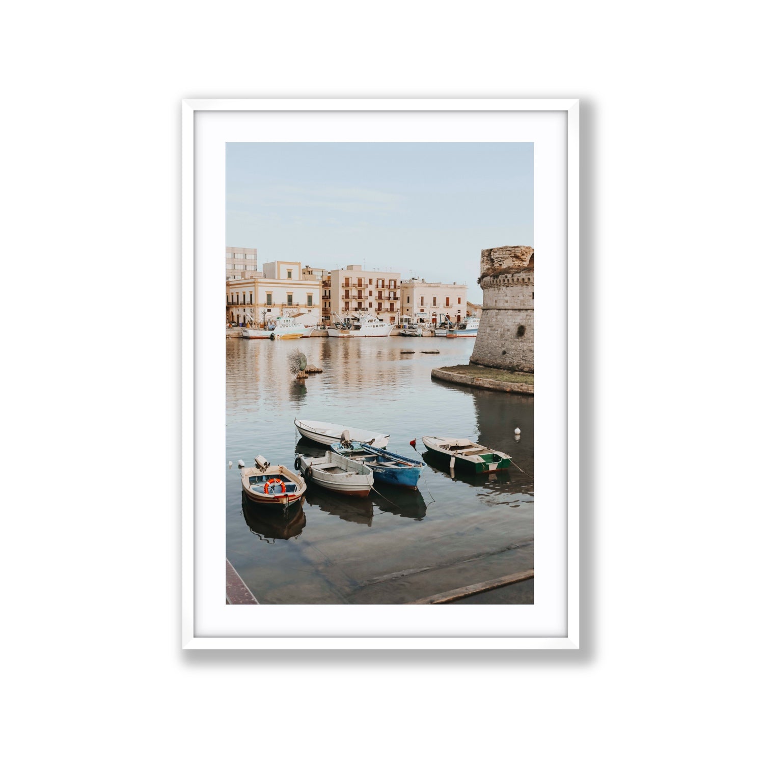 Fishing Legacy fine art print, Puglia, Italy, Extra Large, White Frame · Matboard, Fine Art Print