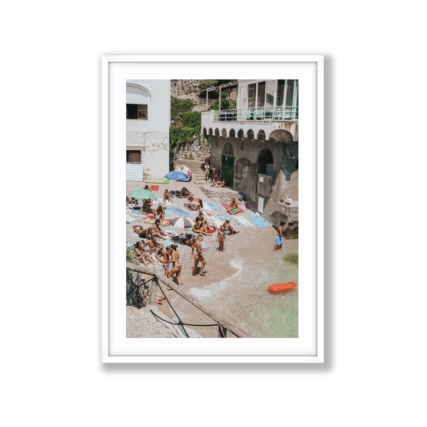 The Sunbathers Oasis fine art print, Capri, Italy, Extra Large, White Frame · Matboard, Fine Art Print