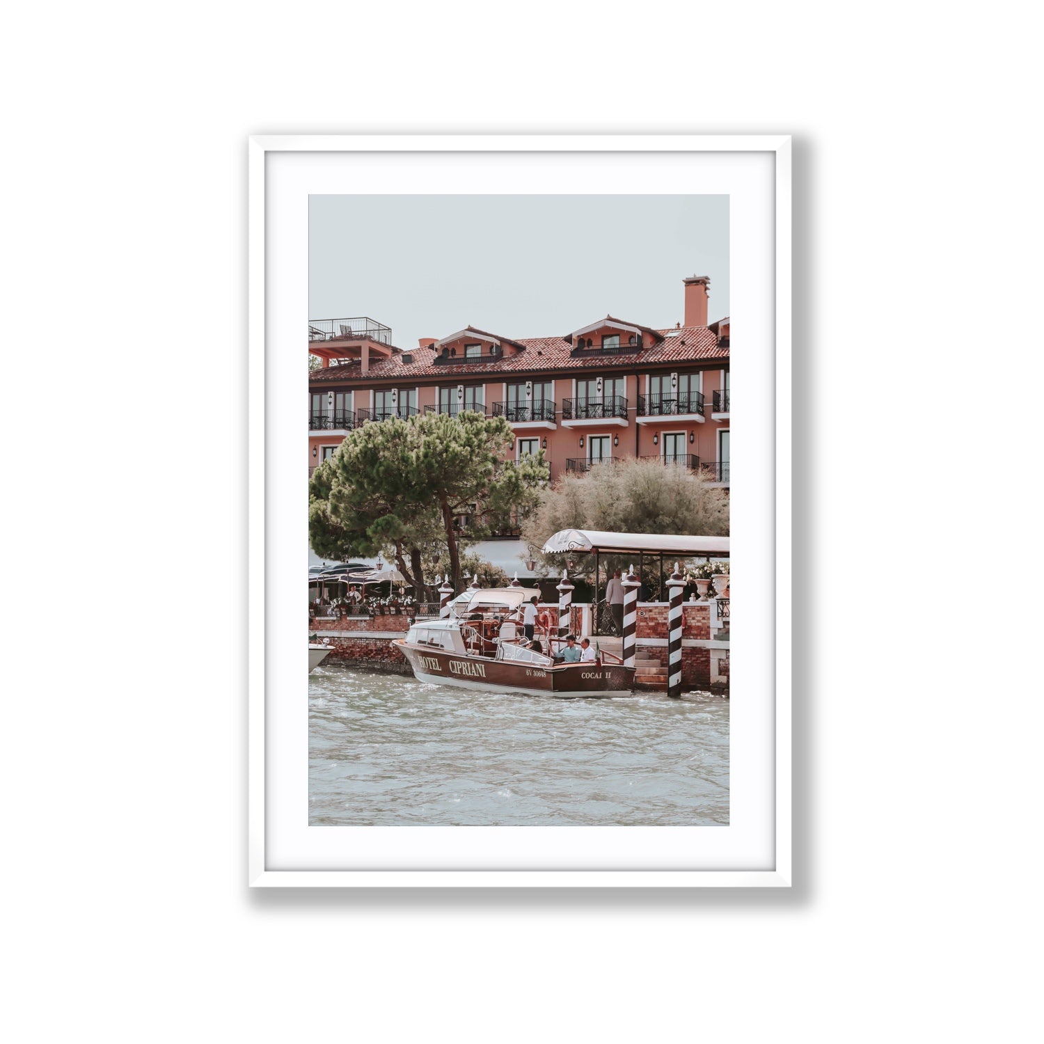 Cocai II Venice Italian wall art Extra Large fine art print in white frame with matboard