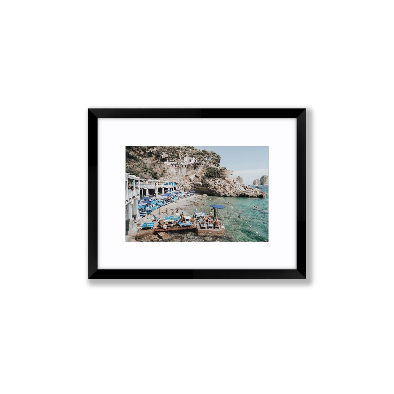 Vita Bella fine art print, Capri, Italy, Small, Black Frame · Matboard, Fine Art Print