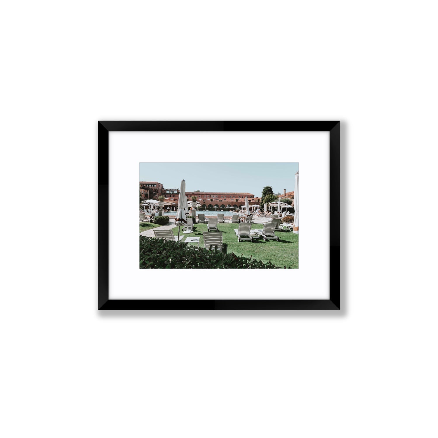Arrigo Venice Italian wall art Small fine art print in black frame with matboard