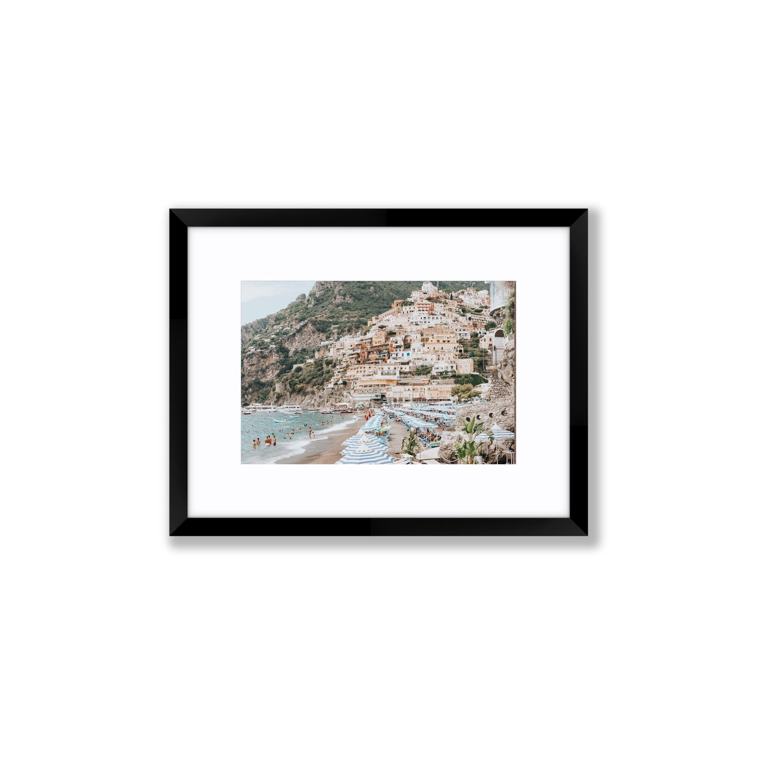 Villagio Sul Mare fine art print, Positano, Italy, Small, Black Frame · Matboard, Fine Art Print