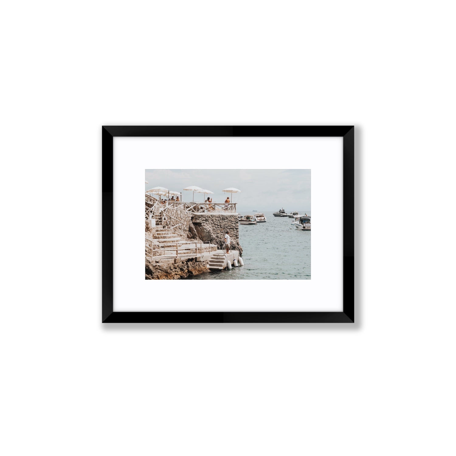 Conca Del Sogno fine art print, Nerano, Italy, Small, Black Frame · Matboard, Fine Art Print