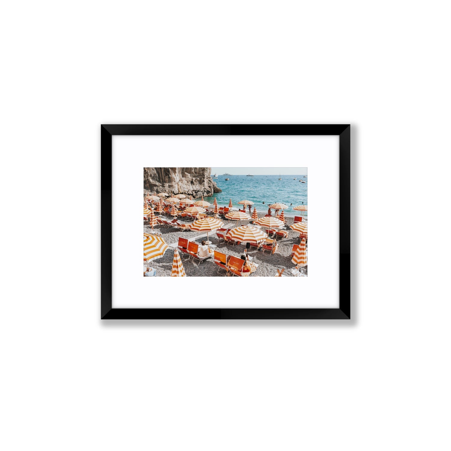 Mango Sorbet fine art print, Positano, Italy, Small, Black Frame · Matboard, Fine Art Print