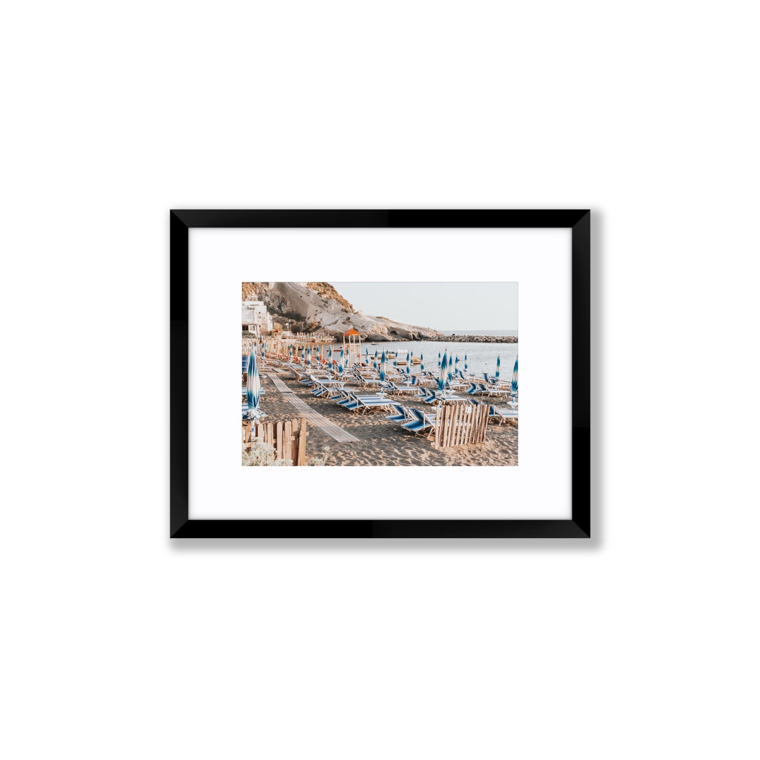 Sandy Daydreams fine art print, Ischia, Italy, Small, Black Frame · Matboard, Fine Art Print