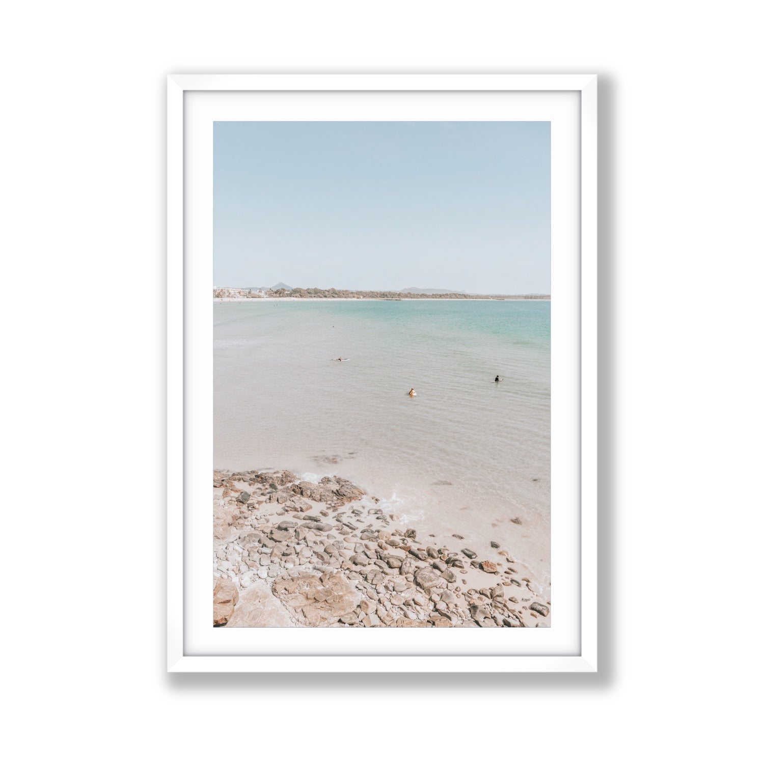 Sweet Serotonin fine art print, Noosa, Australia, coastal scenes artwork, Giant, White Frame · Matboard, Fine Art Print