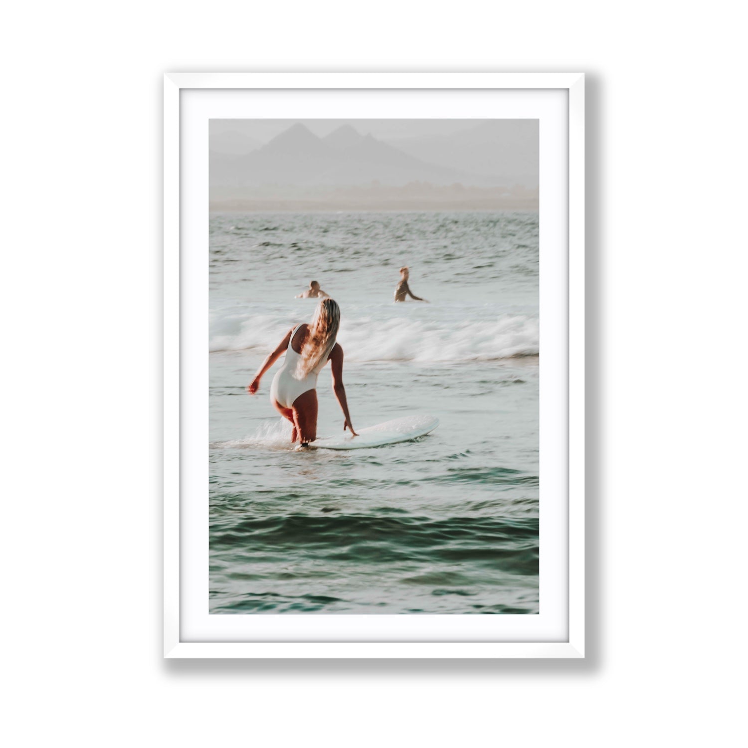 Blondie fine art print, Byron Bay, Australia, Giant, White Frame · Matboard, Fine Art Print