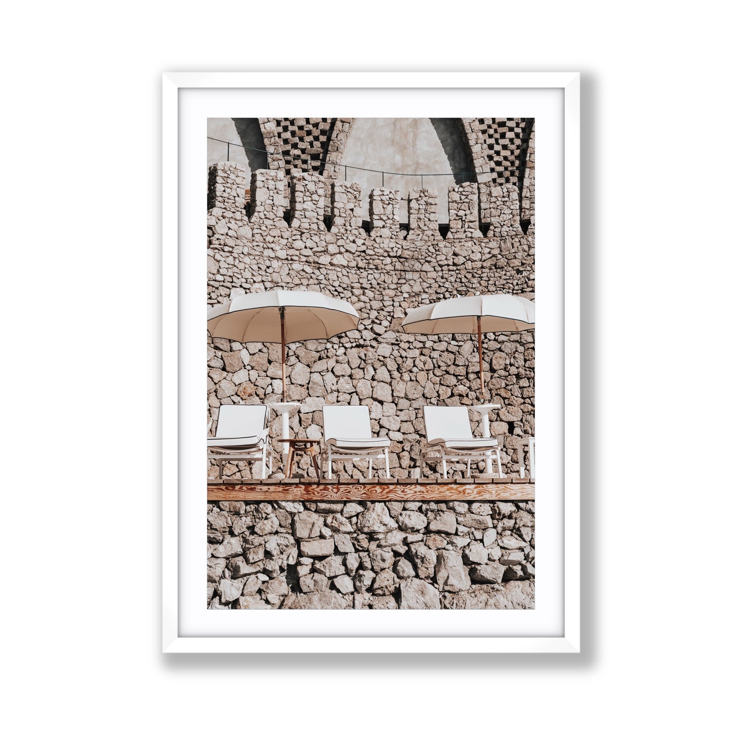 Pietra Amalfitana fine art print, Amalfi, Italy, luxury escapes artwork, Giant, White Frame · Matboard, Fine Art Print