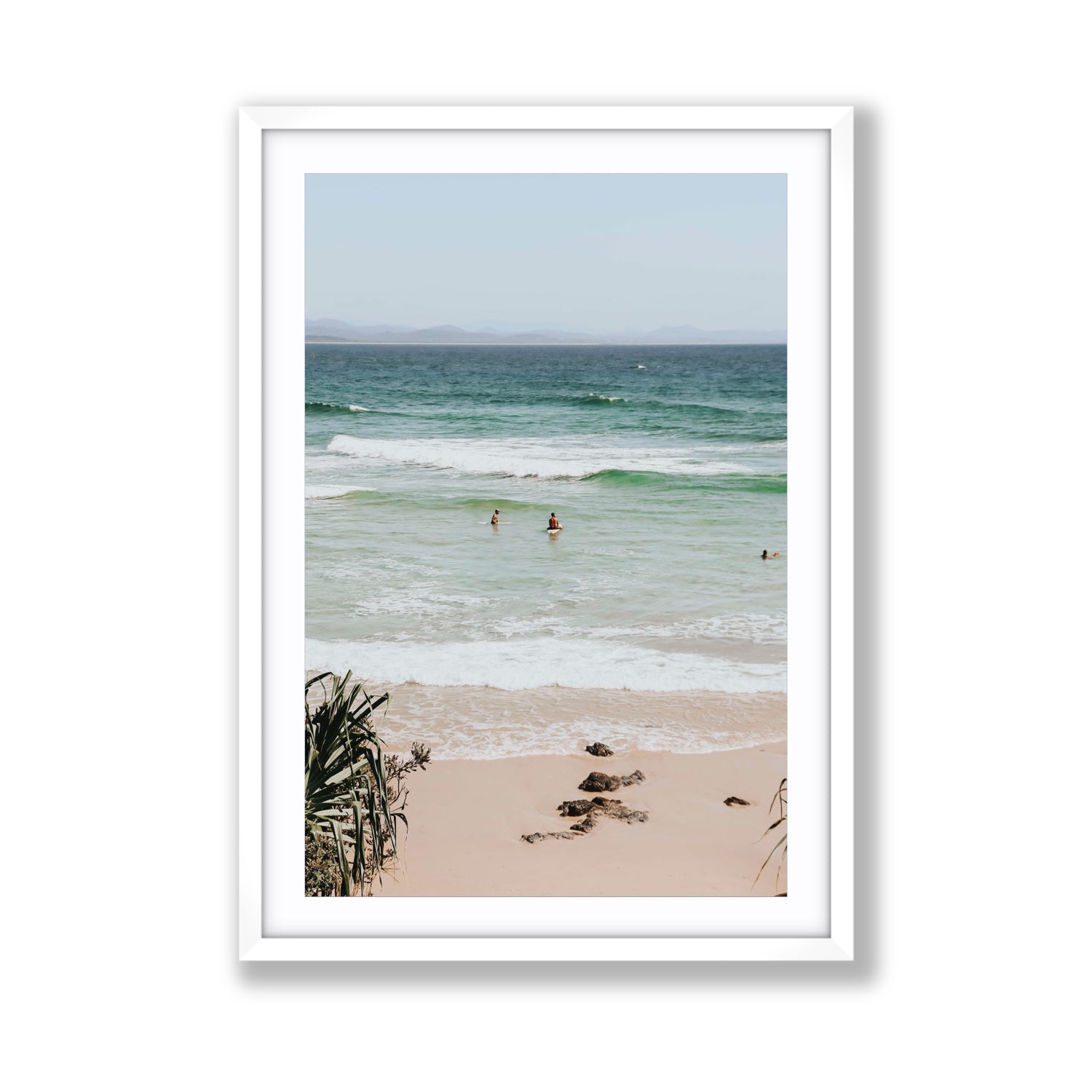 Lets Go Trippin' fine art print, Byron Bay, Australia, Giant, White Frame · Matboard, Fine Art Print