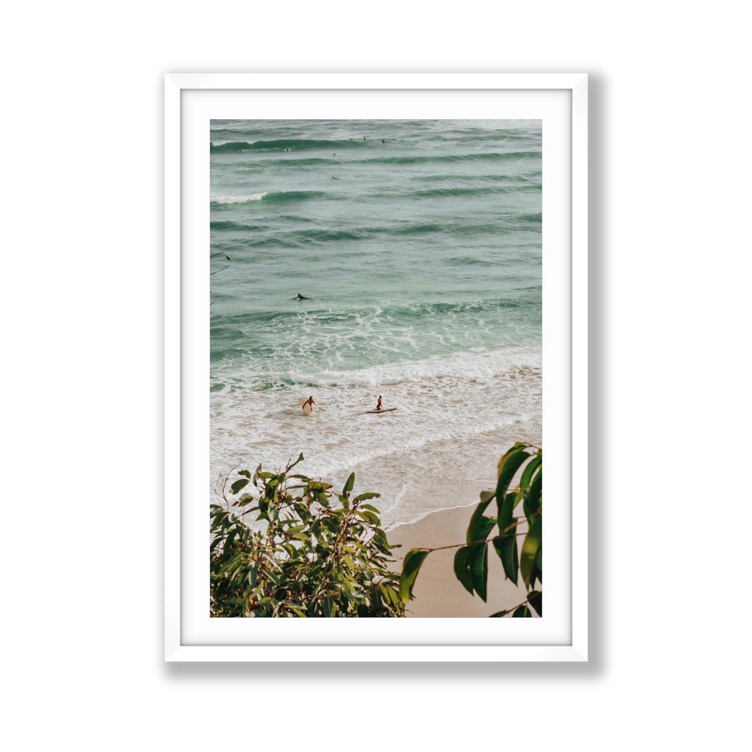 Private Paradise fine art print, Byron Bay, Australia, Giant, White Frame · Matboard, Fine Art Print