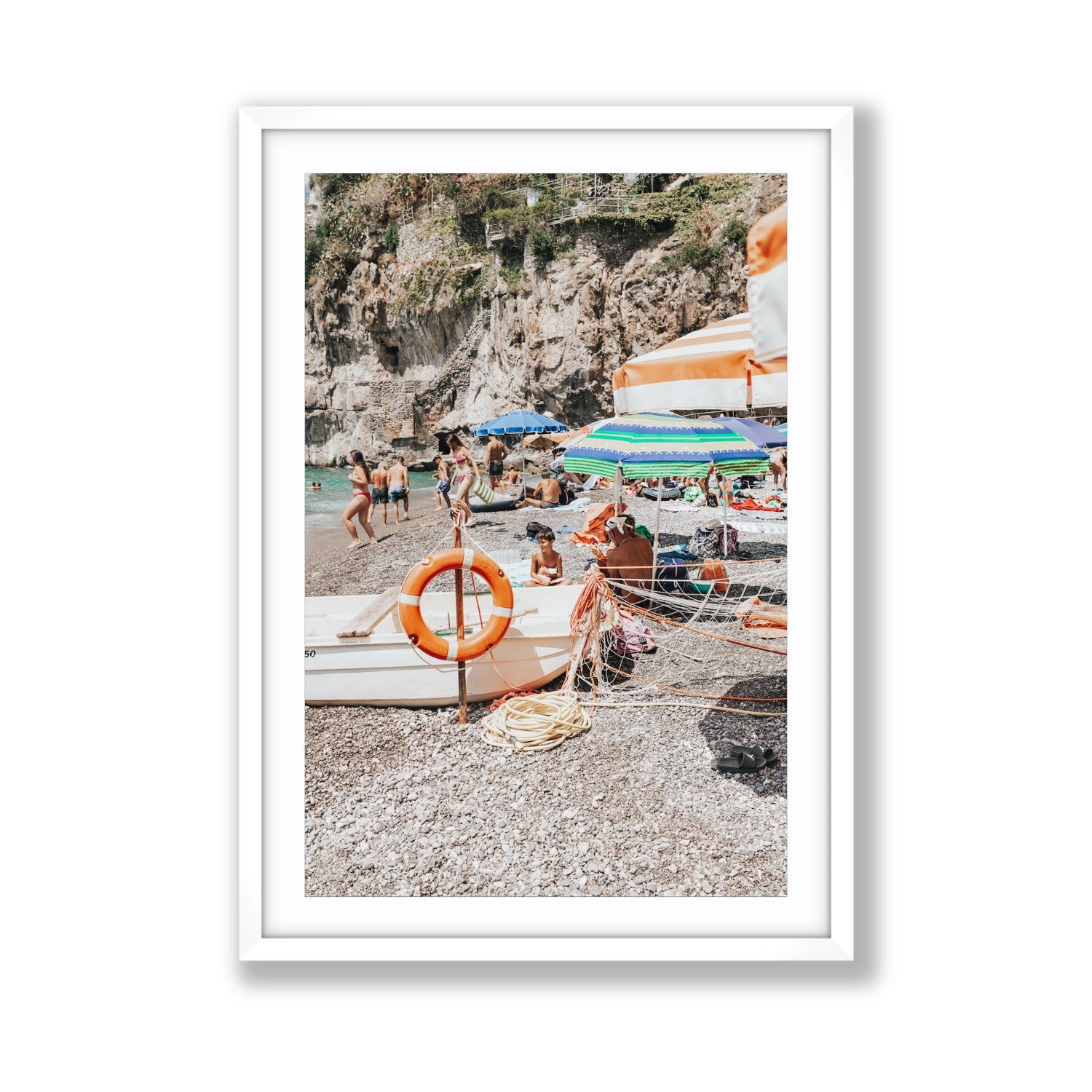 Il Ragazzo fine art print, Positano, Italy, Giant, White Frame · Matboard, Fine Art Print