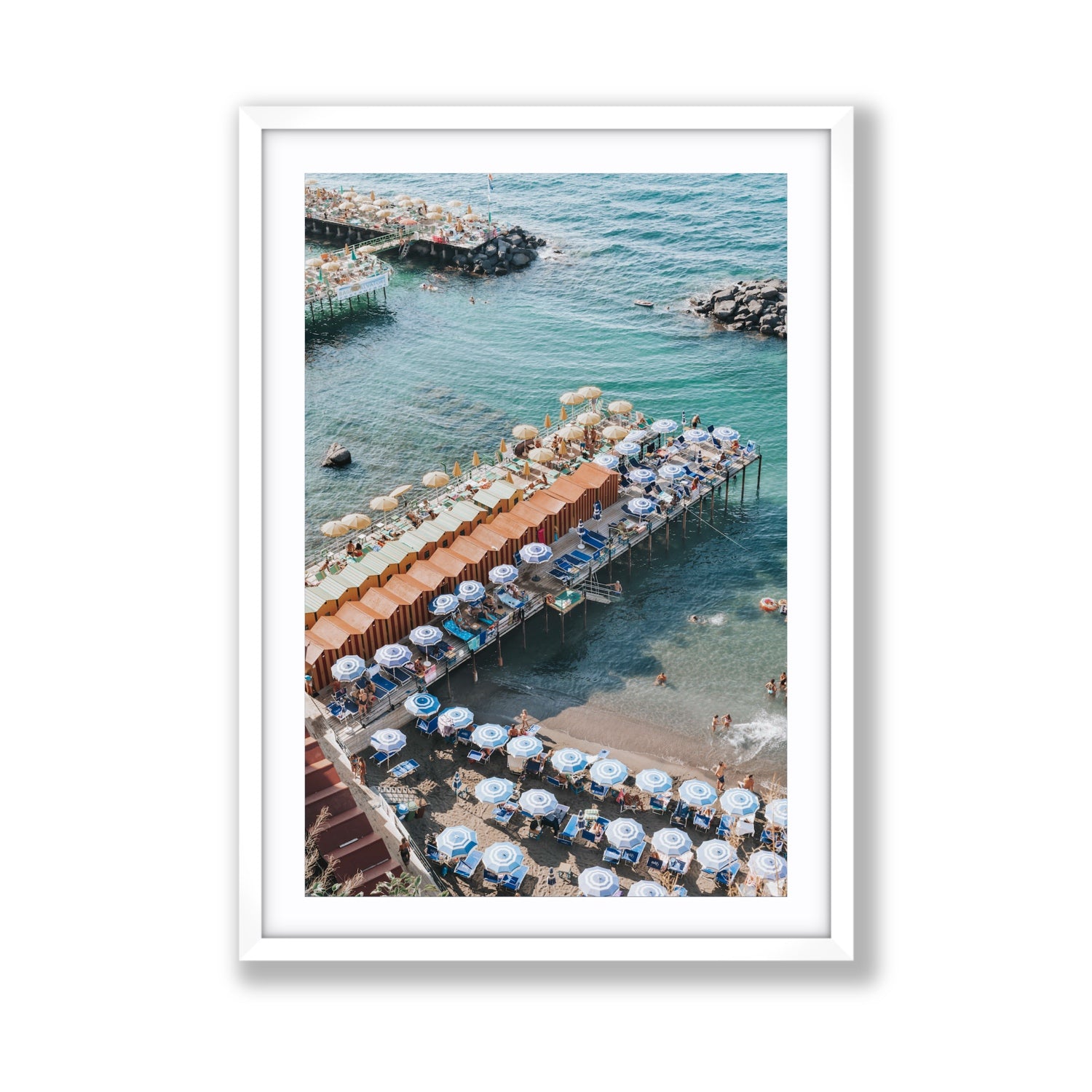 Ocean Fantasy fine art print, Sorrento, Italy, Giant, White Frame · Matboard, Fine Art Print