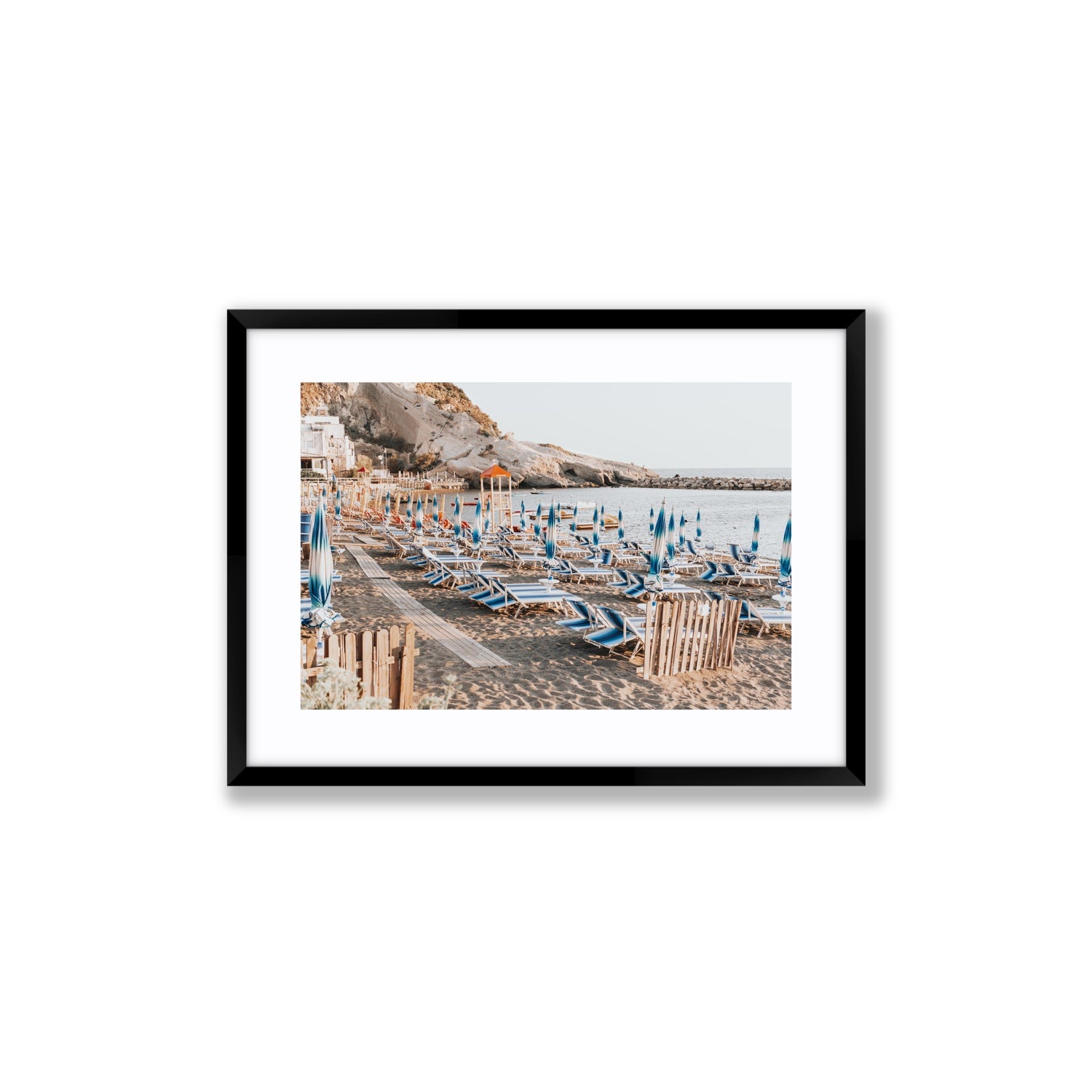 Sandy Daydreams fine art print, Ischia, Italy, Medium, Black Frame · Matboard, Fine Art Print