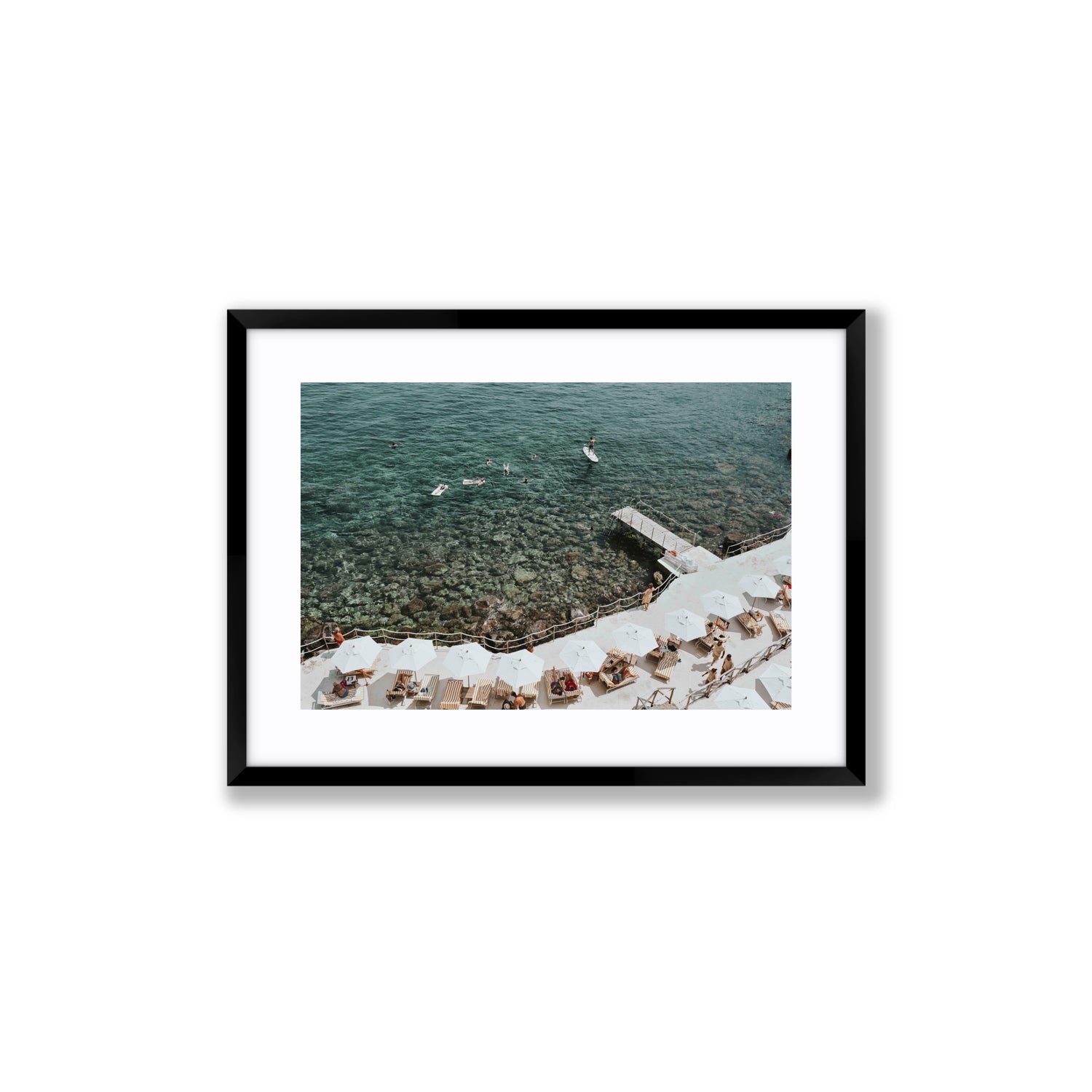 Our Tuscan Dream Tuscany Italian wall art Medium fine art print in black frame with matboard