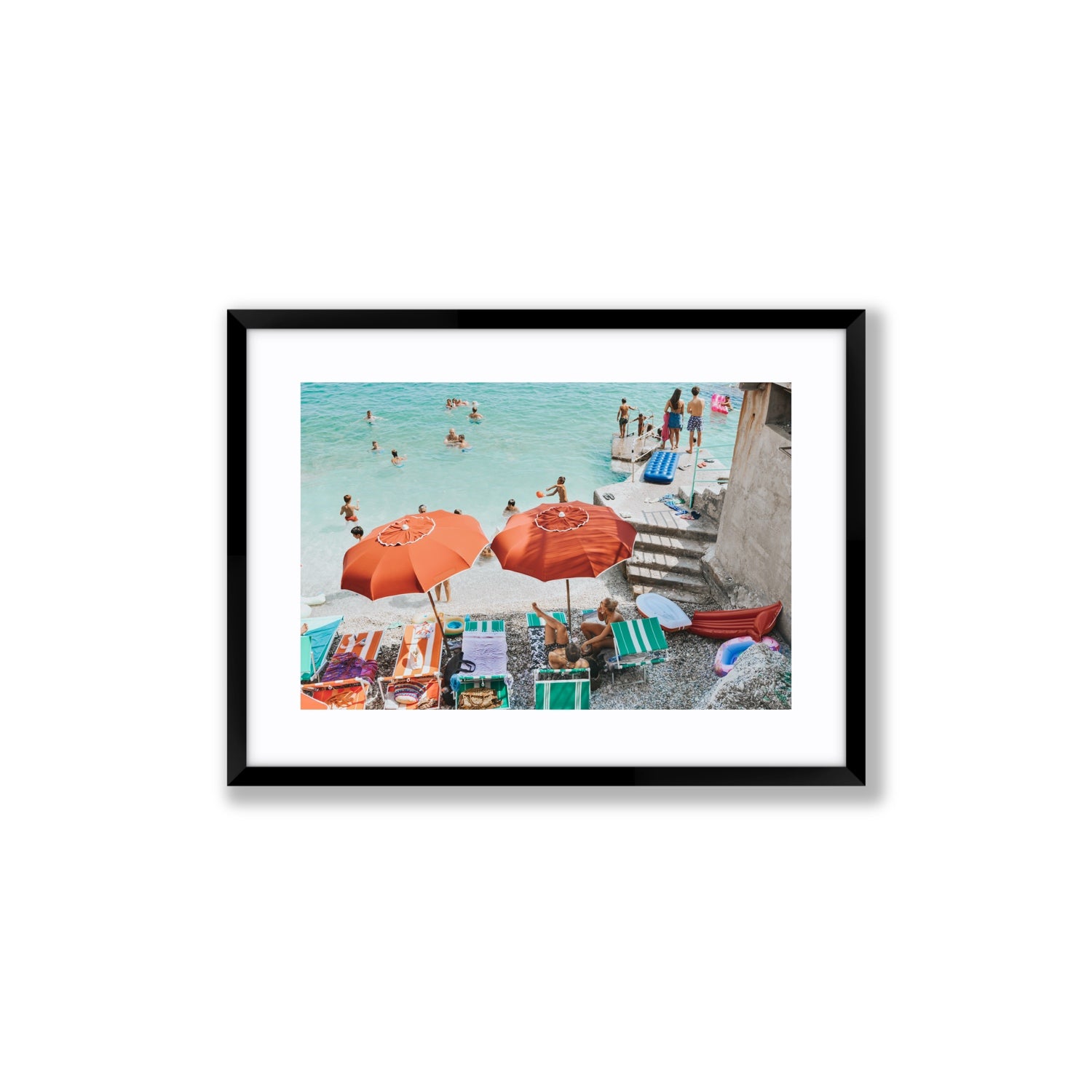 Water Wonderland fine art print, Capri, Italy, Medium, Black Frame · Matboard, Fine Art Print