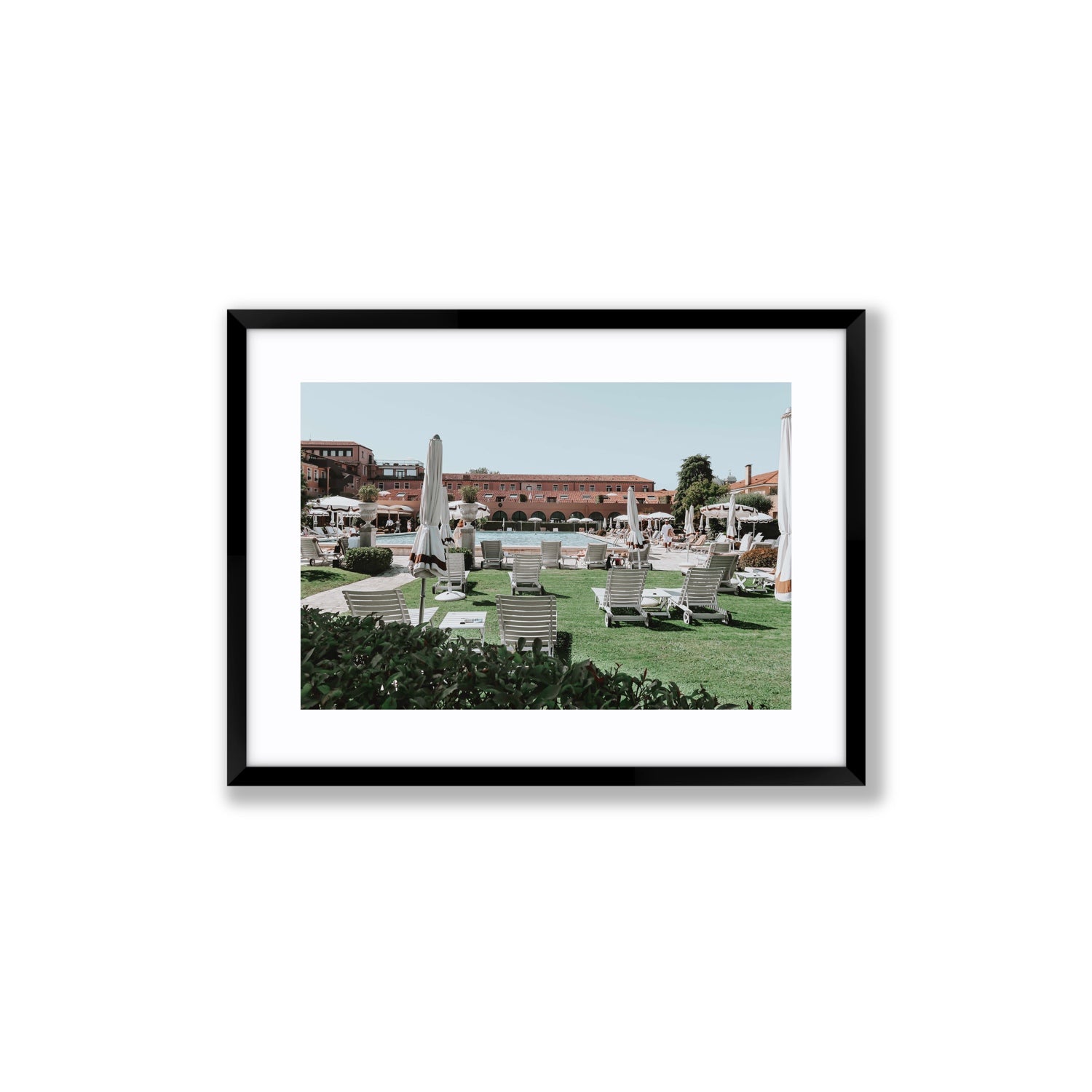 Arrigo Venice Italian wall art Medium fine art print in black frame with matboard