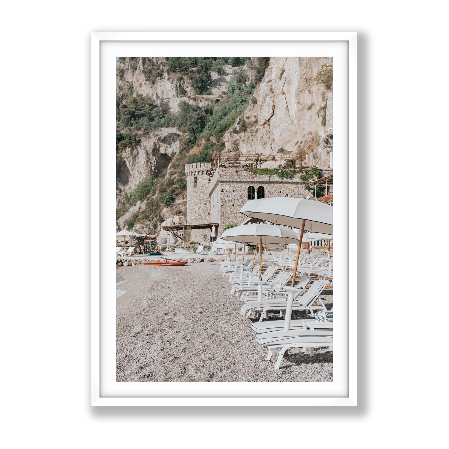 La Villeggiatura fine art print, Amalfi, Italy, luxury escapes artwork, Gallery, White Frame · Matboard, Fine Art Print