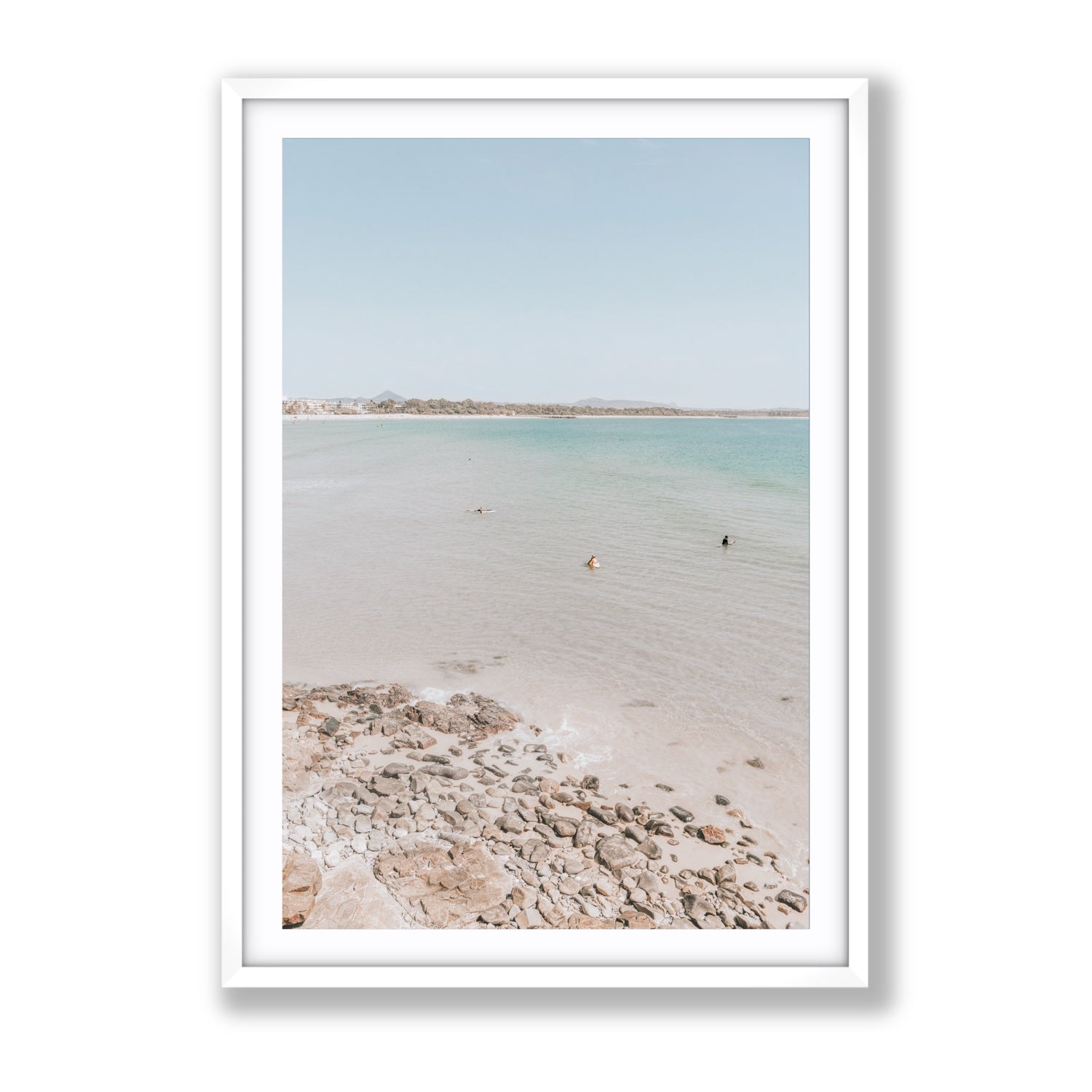 Sweet Serotonin fine art print, Noosa, Australia, coastal scenes artwork, Gallery, White Frame · Matboard, Fine Art Print