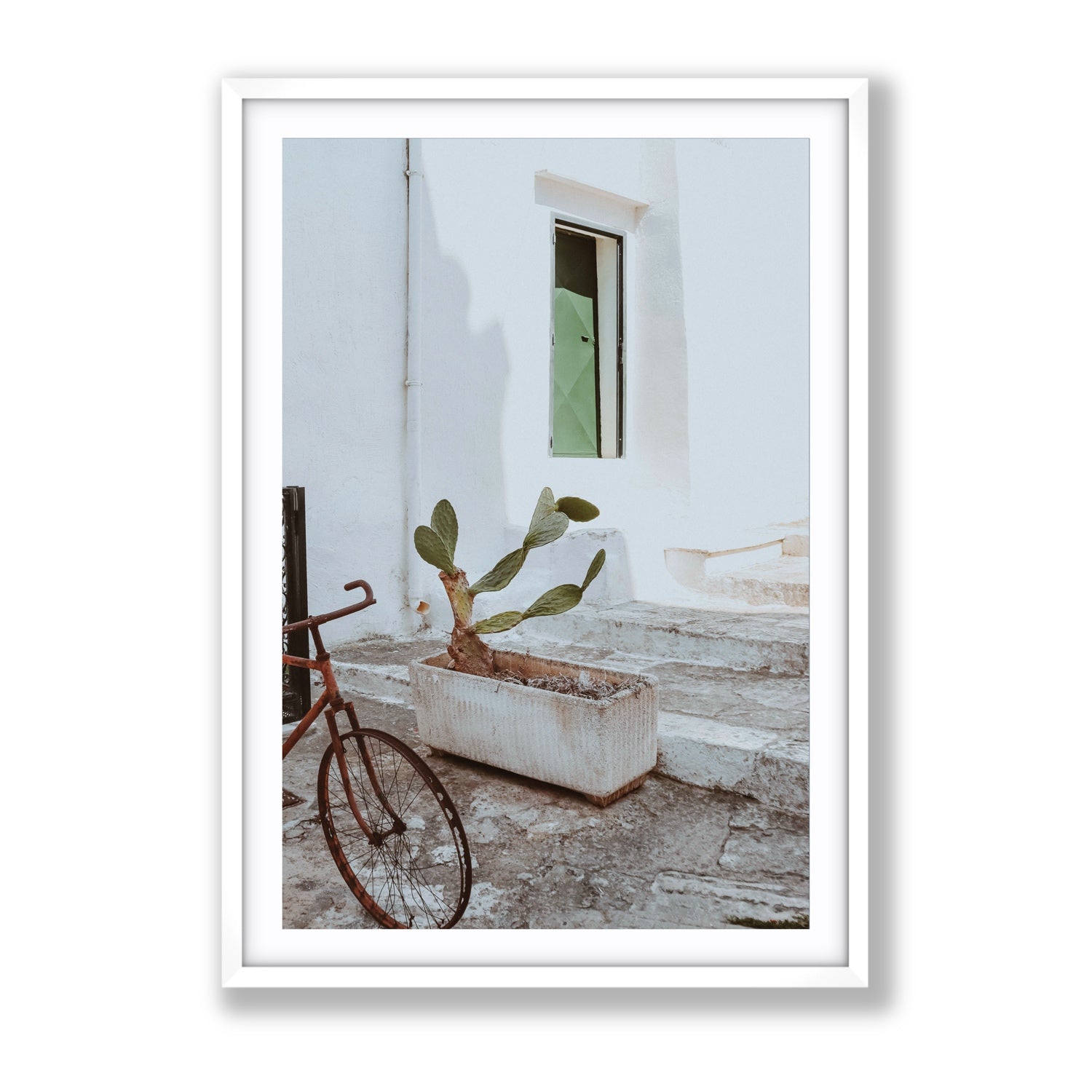 Simple Harmony fine art print, Puglia, Italy, Gallery, White Frame · Matboard, Fine Art Print