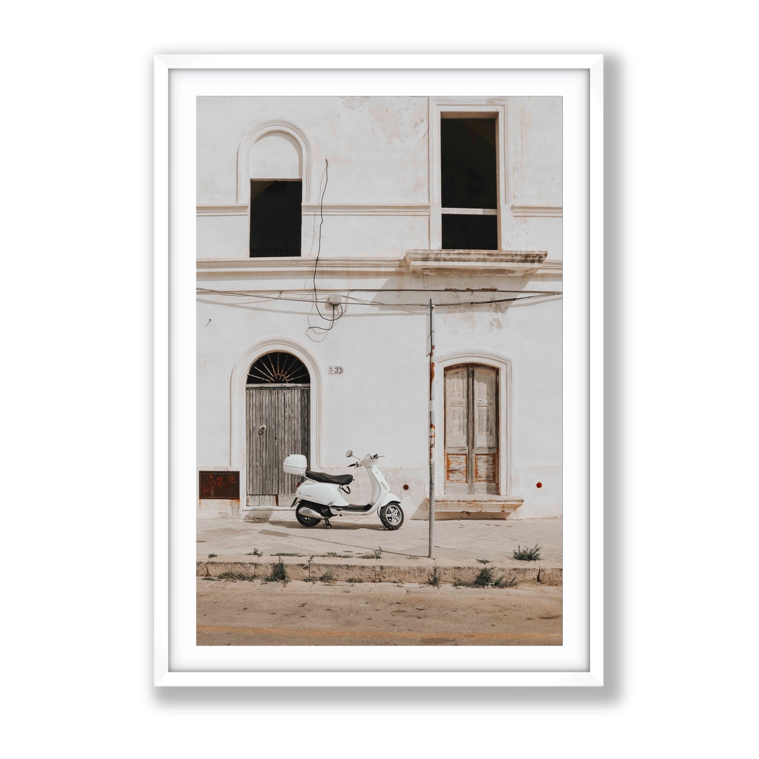 Radiant Ride fine art print, Puglia, Italy, Gallery, White Frame · Matboard, Fine Art Print