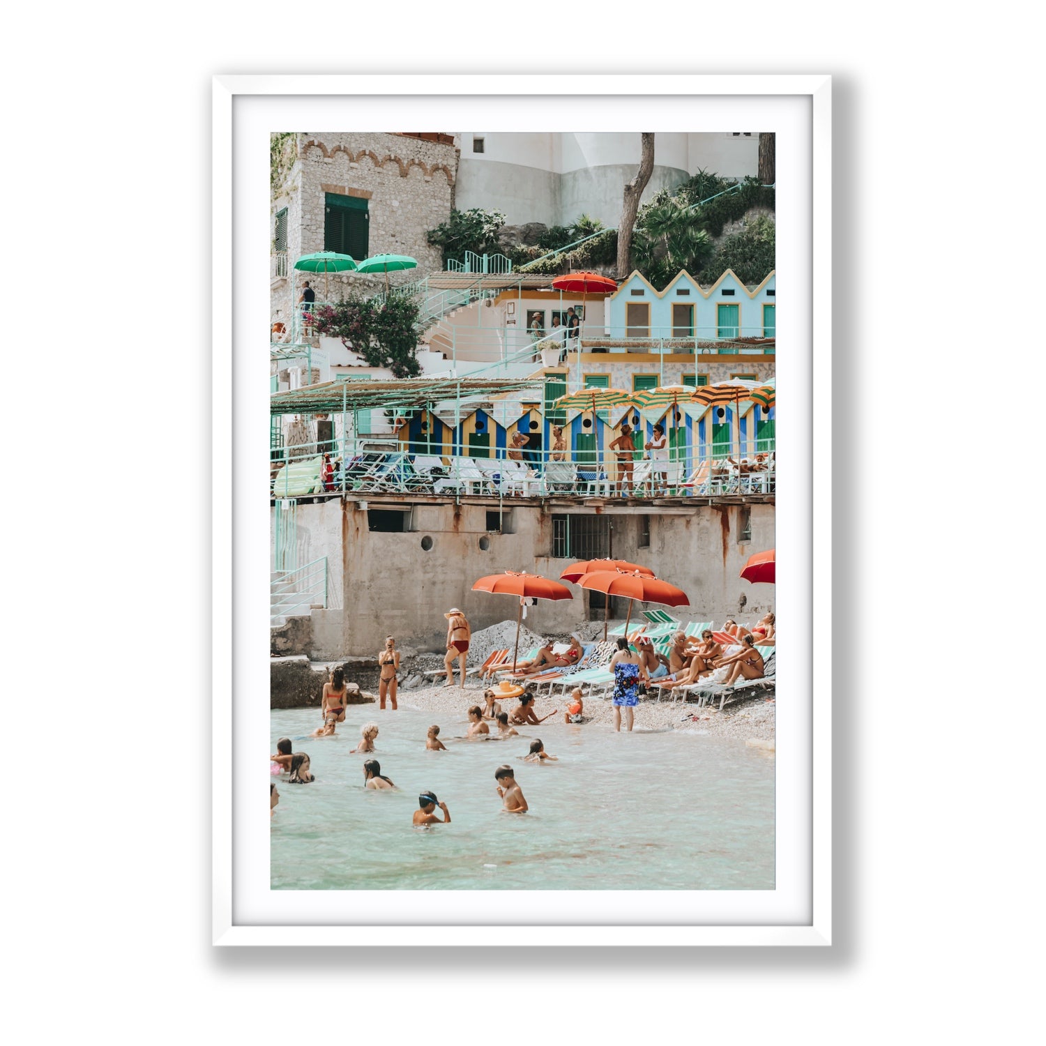 Kaleidoscope fine art print, Capri, Italy, Gallery, White Frame · Matboard, Fine Art Print