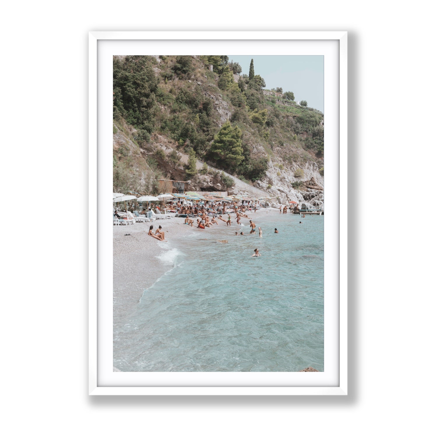 Mediterranean Magic fine art print, Amalfi, Italy, Gallery, White Frame · Matboard, Fine Art Print