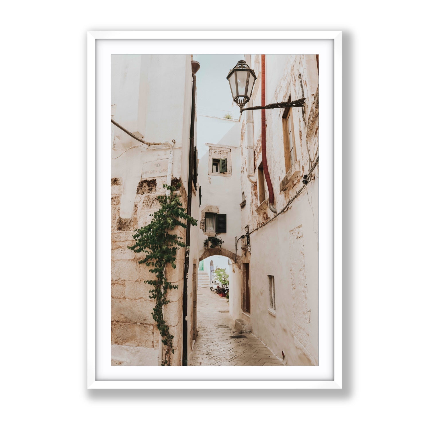 Labyrinth Lanes fine art print, Puglia, Italy, Gallery, White Frame · Matboard, Fine Art Print