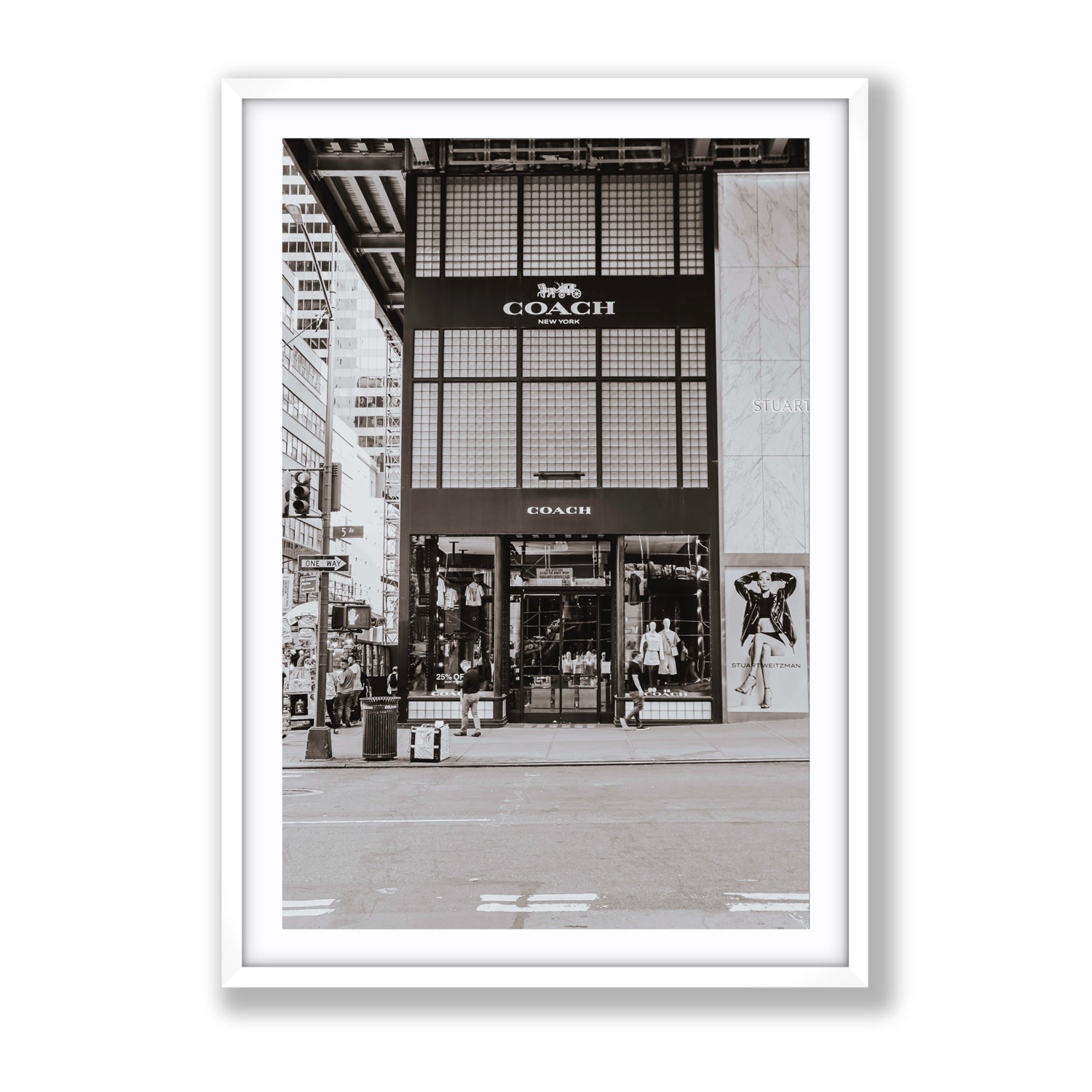 Coach Uptown fine art print, New York, United States, Gallery, White Frame · Matboard, Fine Art Print