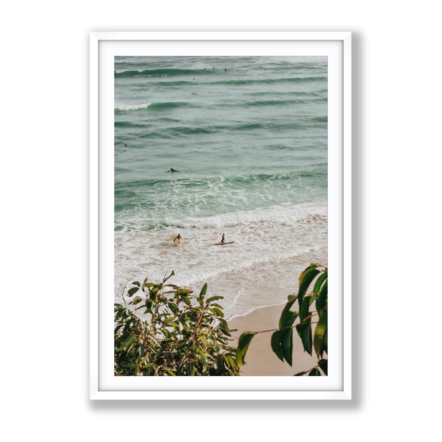 Private Paradise fine art print, Byron Bay, Australia, Gallery, White Frame · Matboard, Fine Art Print