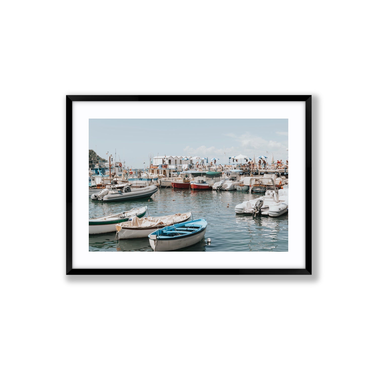Antico Porto fine art print, Sorrento, Italy, Large, Black Frame · Matboard, Fine Art Print