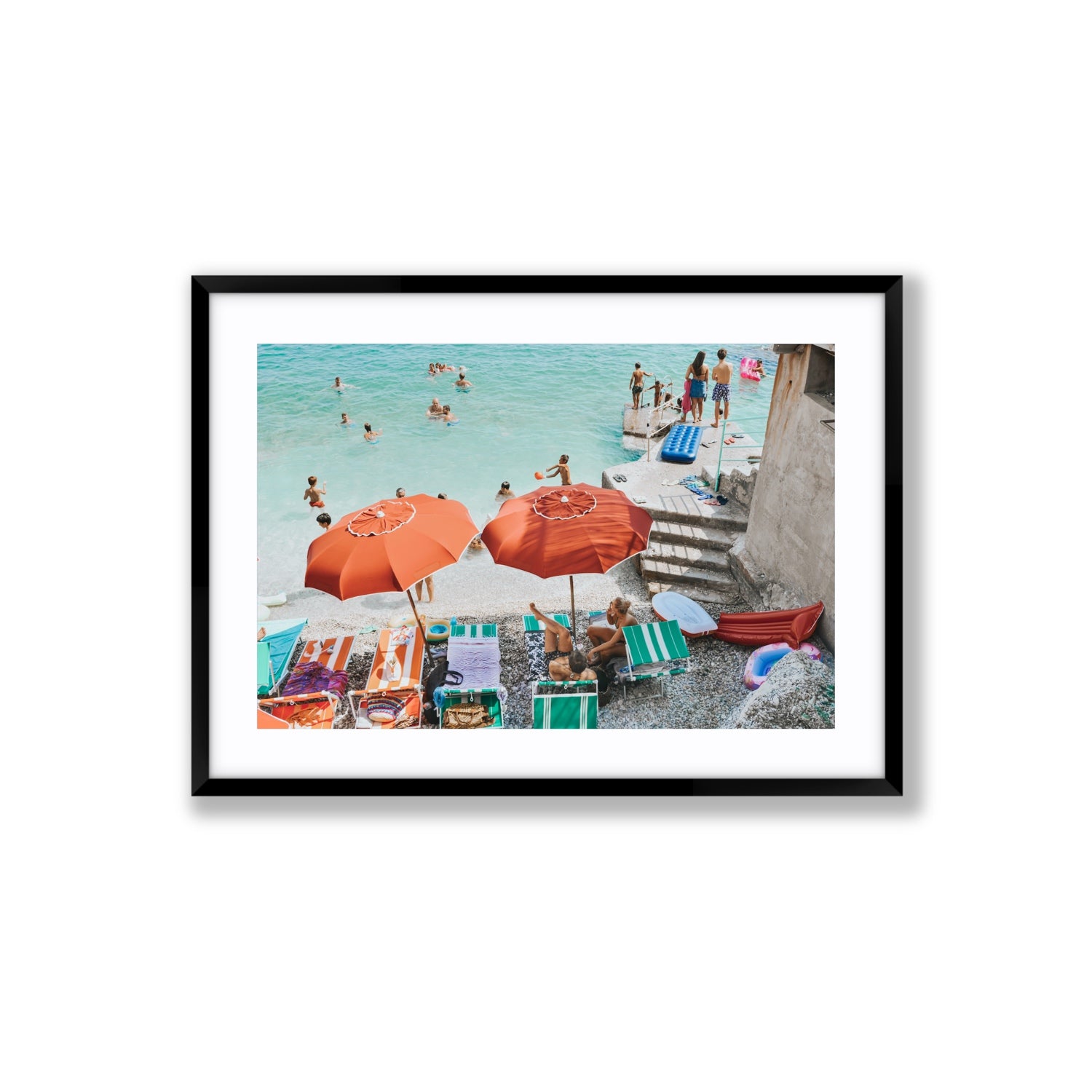 Water Wonderland fine art print, Capri, Italy, Large, Black Frame · Matboard, Fine Art Print