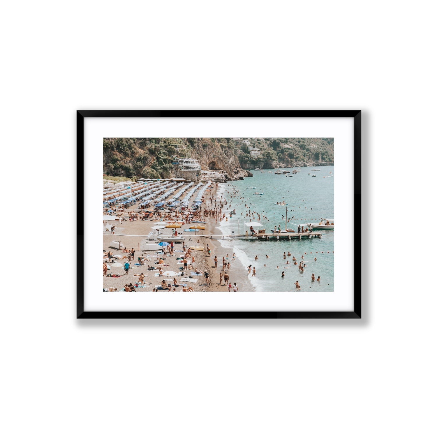 Vista Costiera fine art print, Positano, Italy, Large, Black Frame · Matboard, Fine Art Print