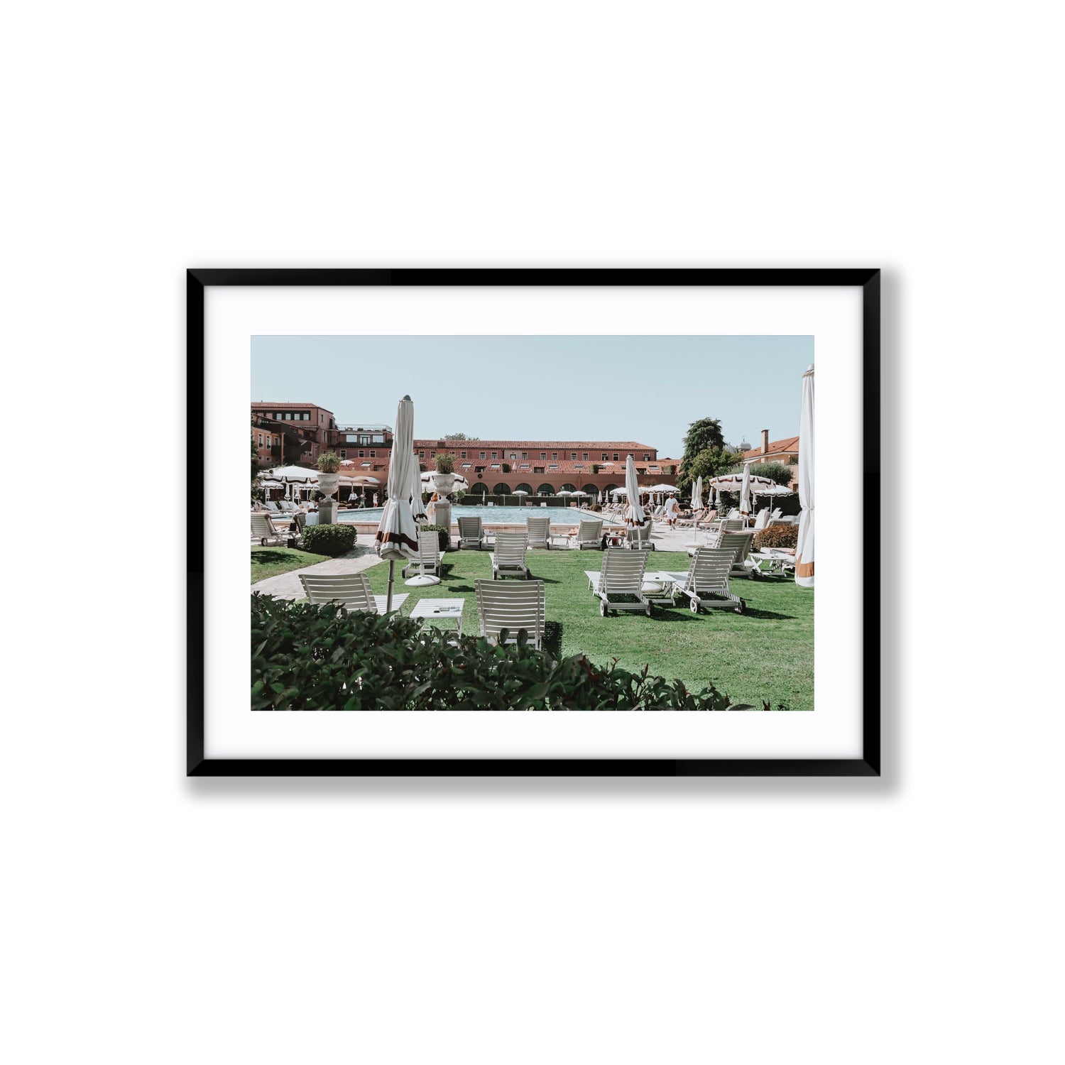 Arrigo Venice Italian wall art Large fine art print in black frame with matboard