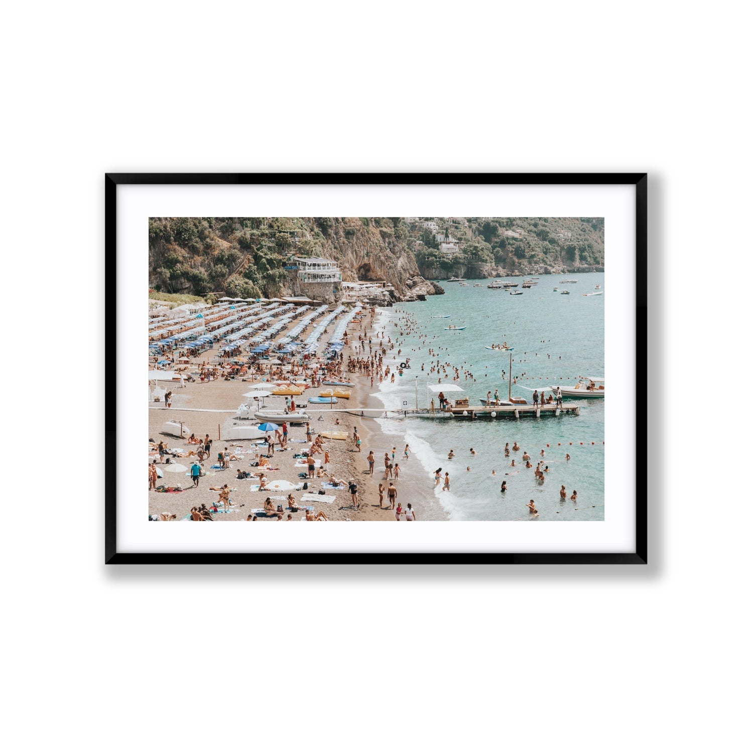 Vista Costiera fine art print, Positano, Italy, Extra Large, Black Frame · Matboard, Fine Art Print