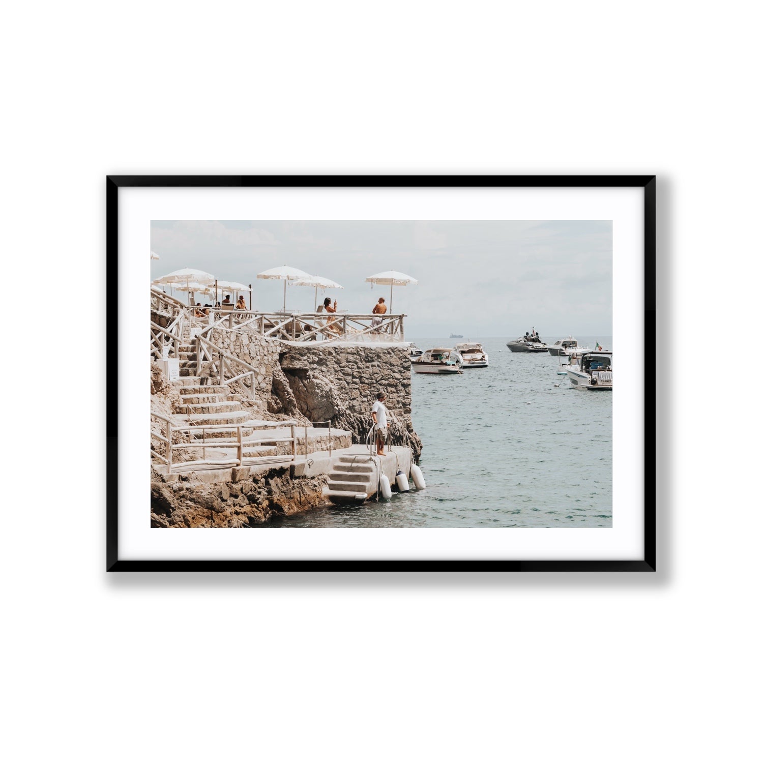 Conca Del Sogno fine art print, Nerano, Italy, Extra Large, Black Frame · Matboard, Fine Art Print