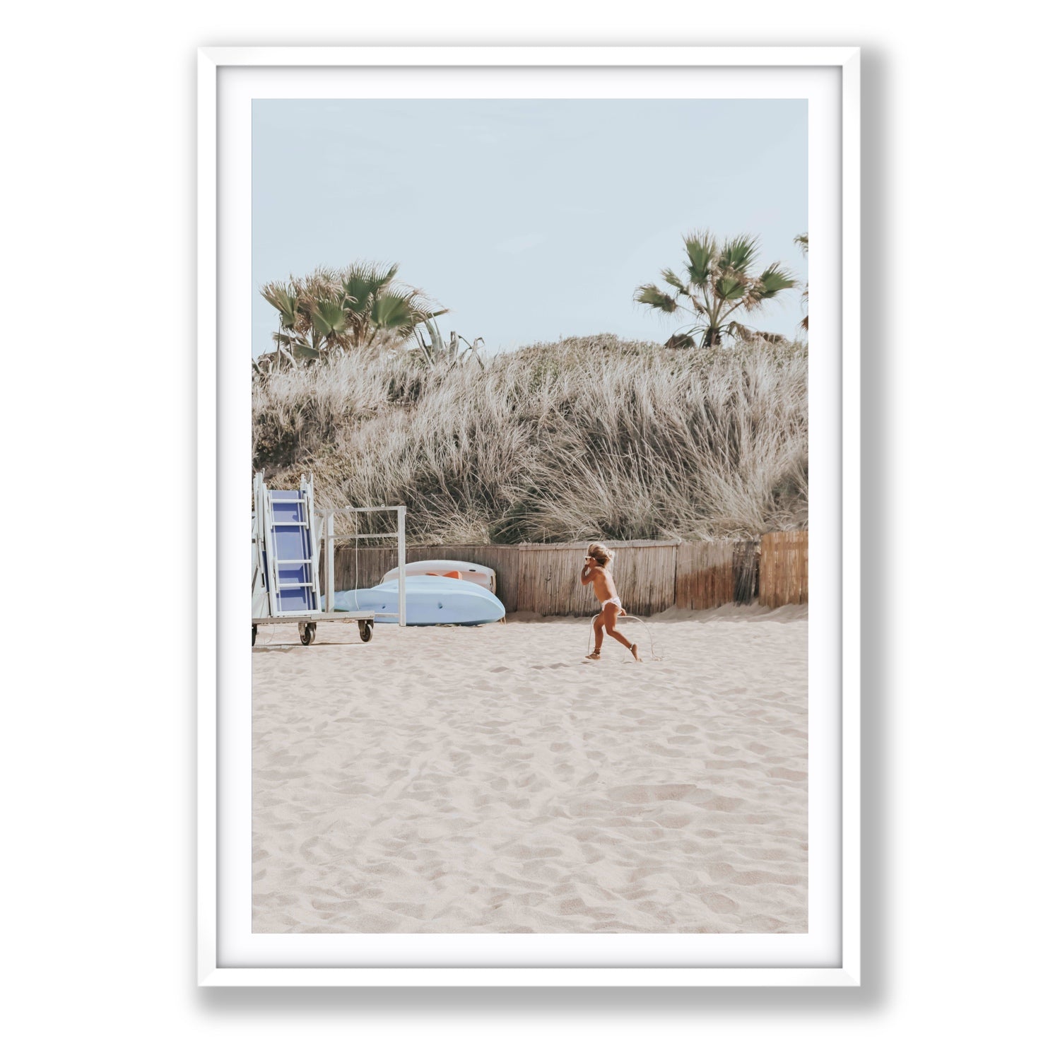 Little Explorer fine art print, Puglia, Italy, Statement, White Frame · Matboard, Fine Art Print