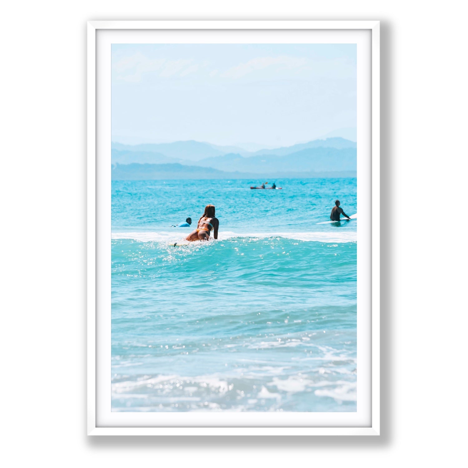 Tatiana fine art print, Byron Bay, Australia, Statement, White Frame · Matboard, Fine Art Print