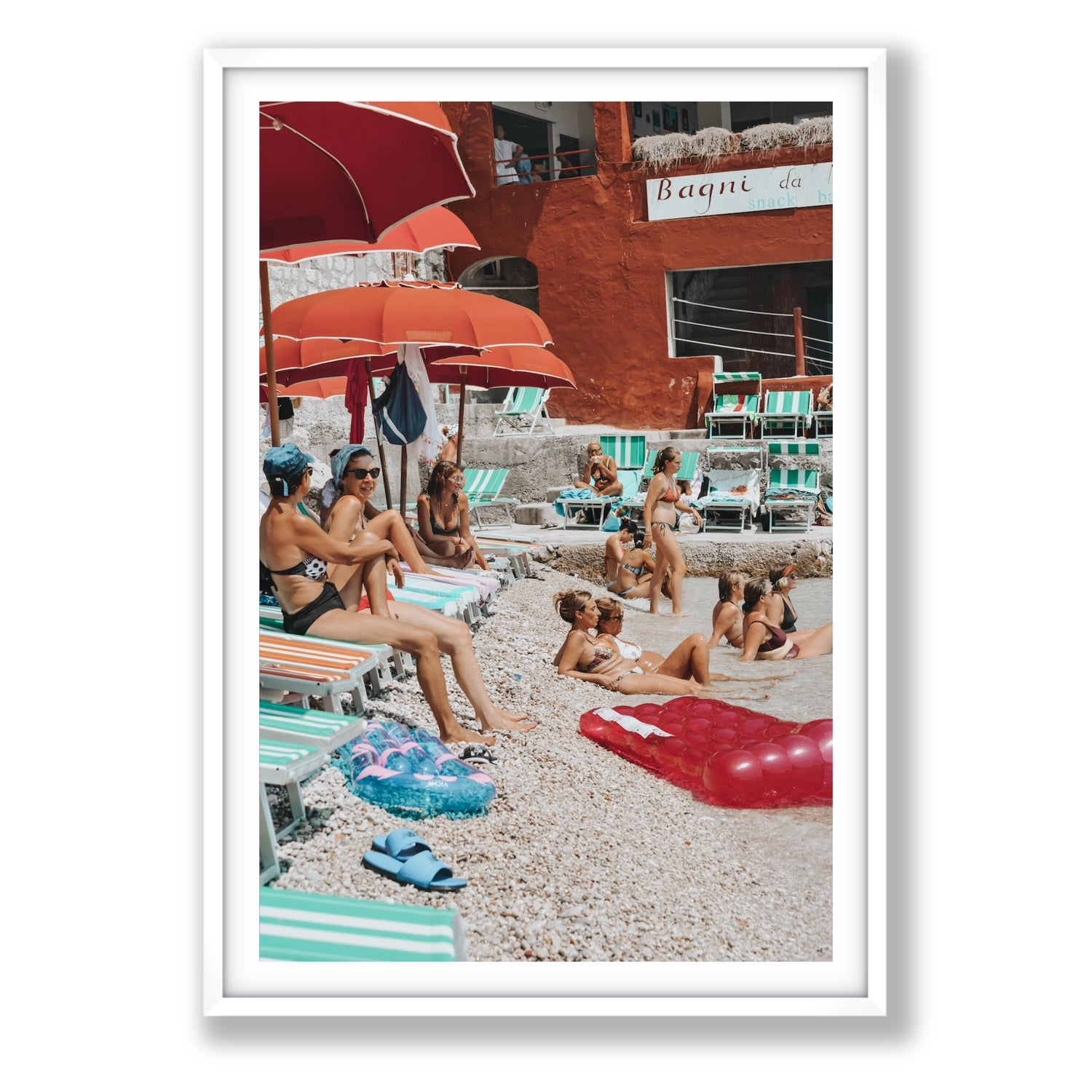 La Dolce Vita fine art print, Capri, Italy, Statement, White Frame · Matboard, Fine Art Print
