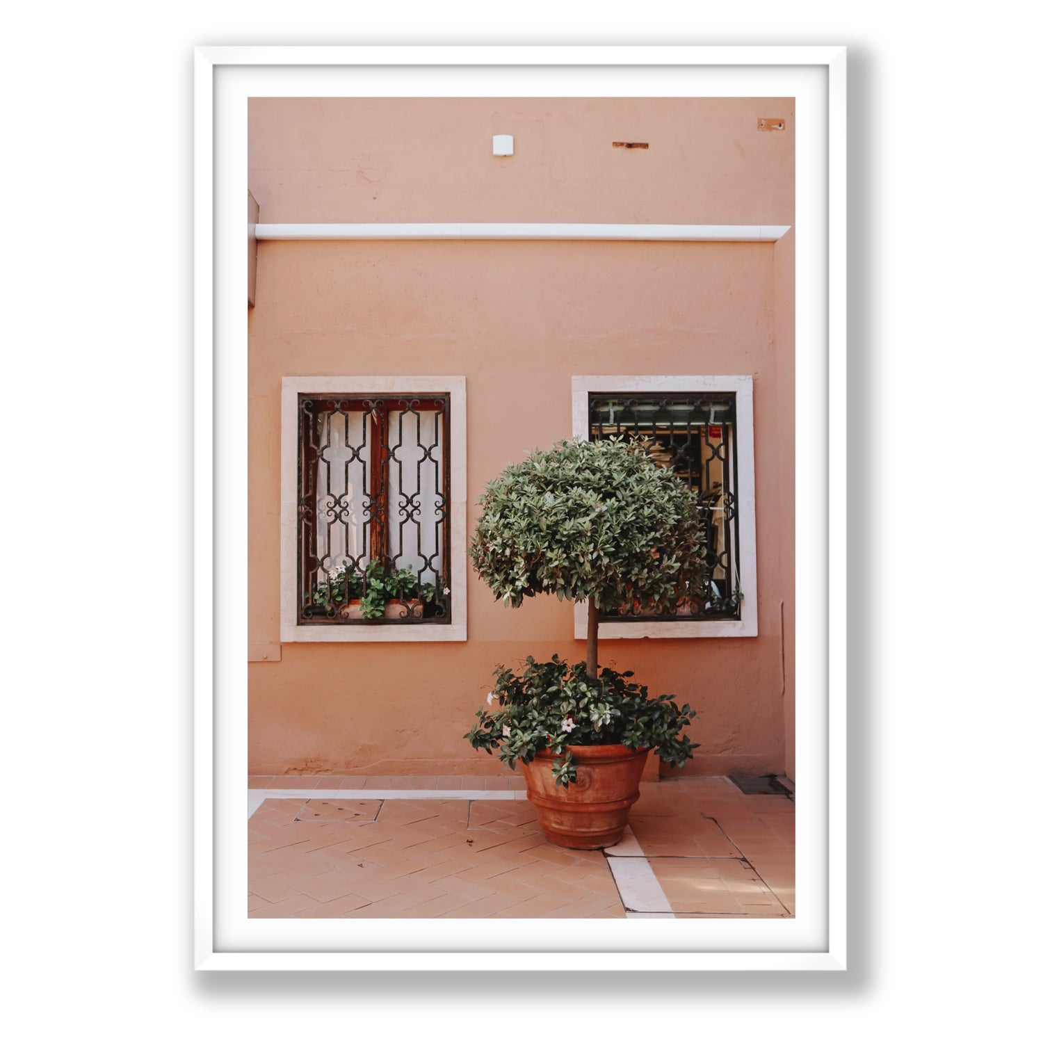 Semplicemente Bello Venice Italian wall art Statement fine art print in white frame with matboard