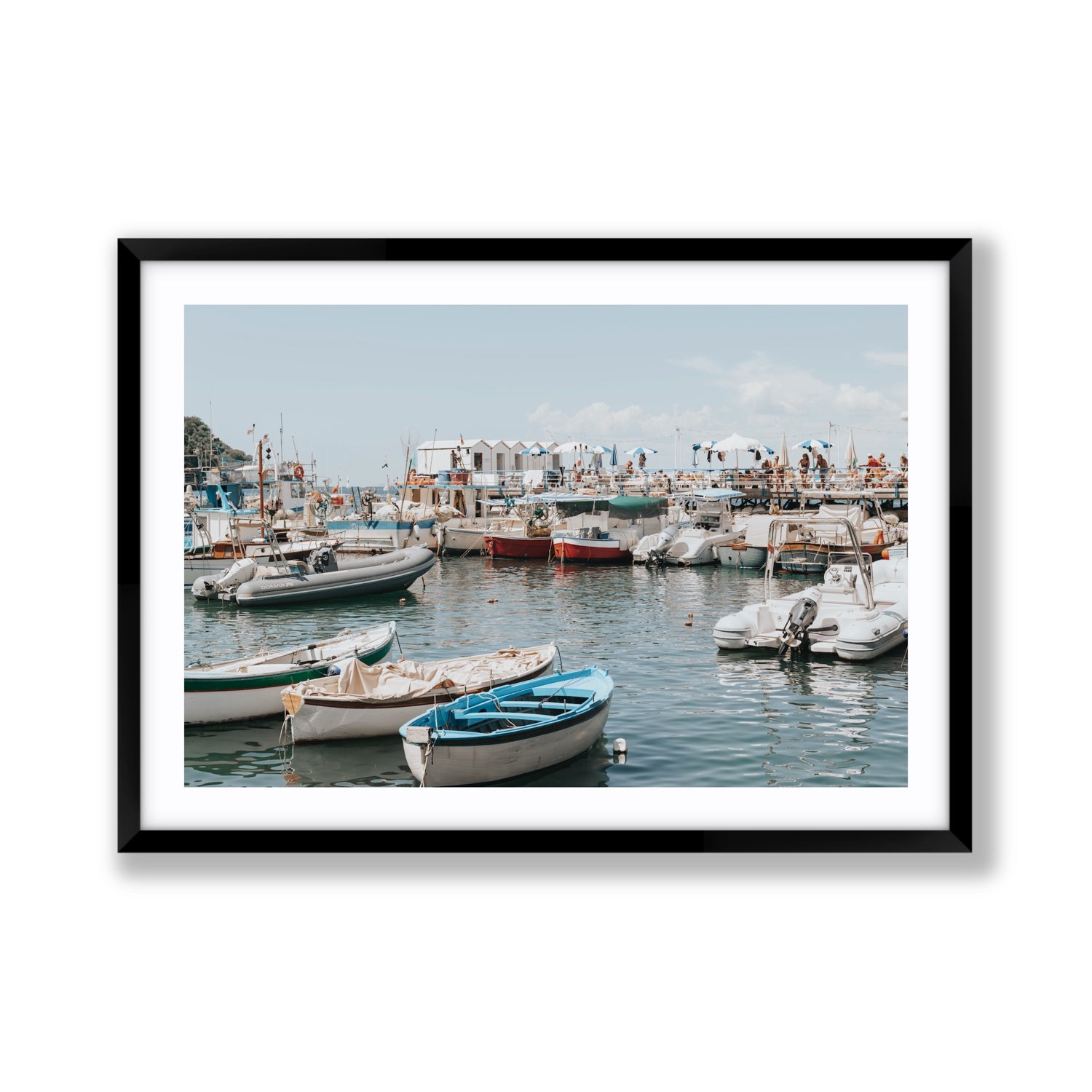 Antico Porto fine art print, Sorrento, Italy, Giant, Black Frame · Matboard, Fine Art Print