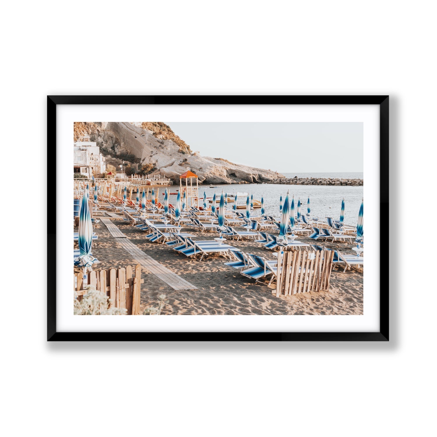 Sandy Daydreams fine art print, Ischia, Italy, Giant, Black Frame · Matboard, Fine Art Print