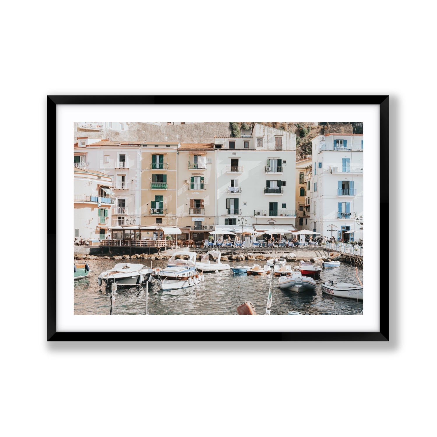 L'Insenatura fine art print, Sorrento, Italy, Giant, Black Frame · Matboard, Fine Art Print