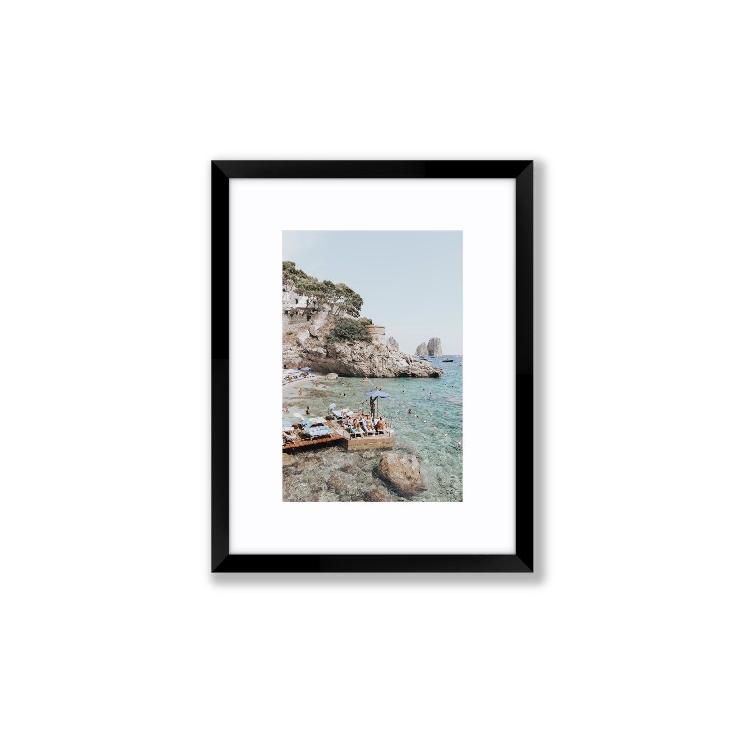 The Sweet Life fine art print, Capri, Italy, Small, Black Frame · Matboard, Fine Art Print