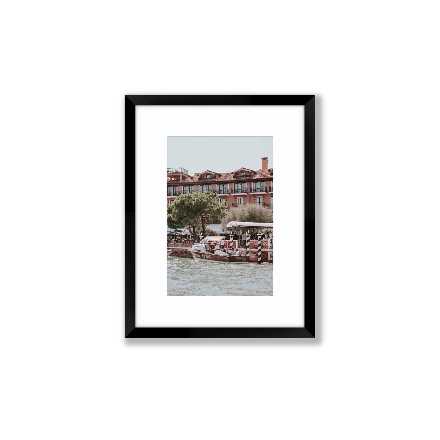 Cocai II Venice Italian wall art Small fine art print in black frame with matboard