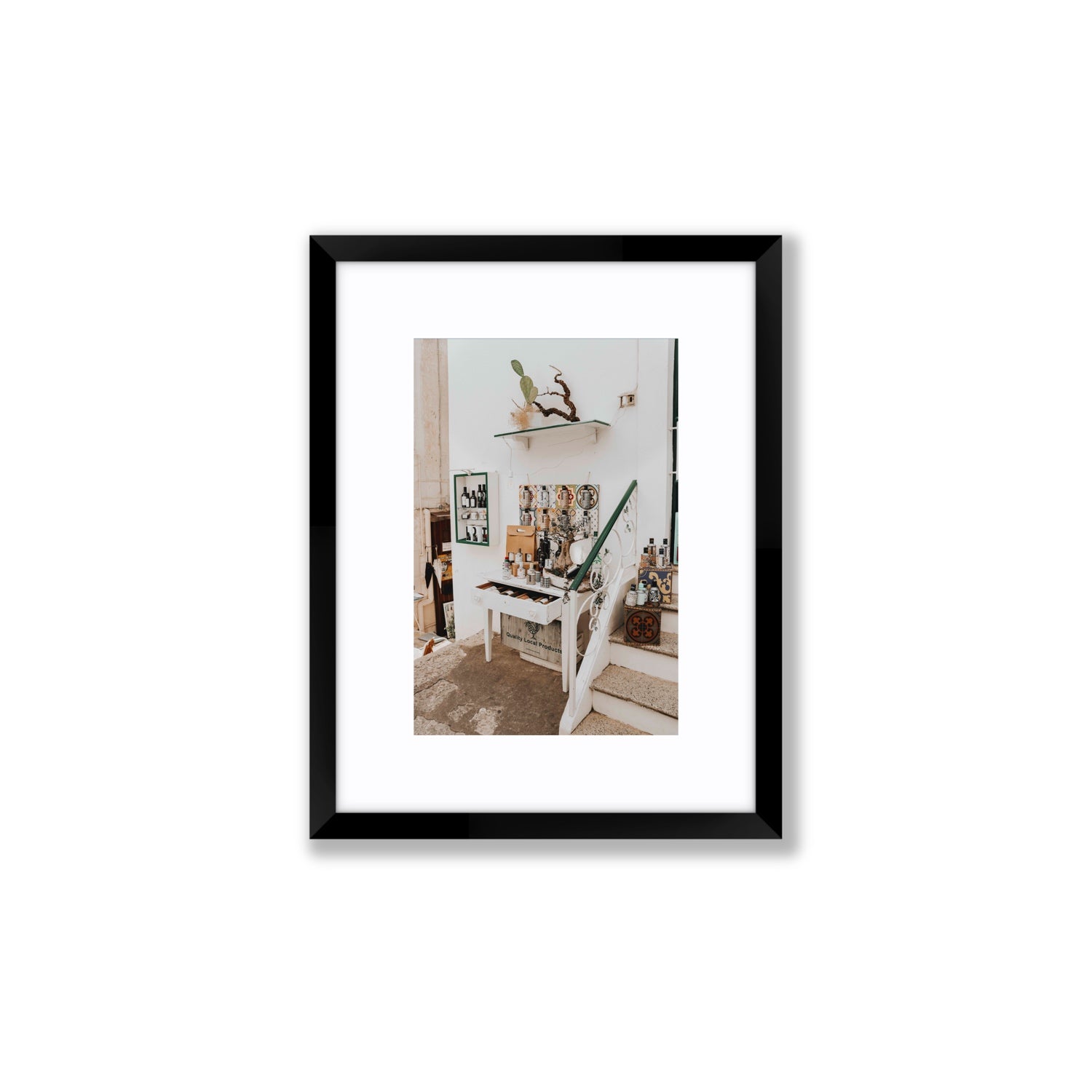 Liquid Gold fine art print, Puglia, Italy, Small, Black Frame · Matboard, Fine Art Print