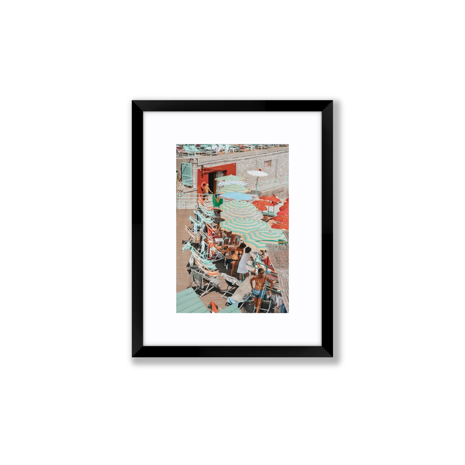 Colourful Canopy fine art print, Capri, Italy, Small, Black Frame · Matboard, Fine Art Print