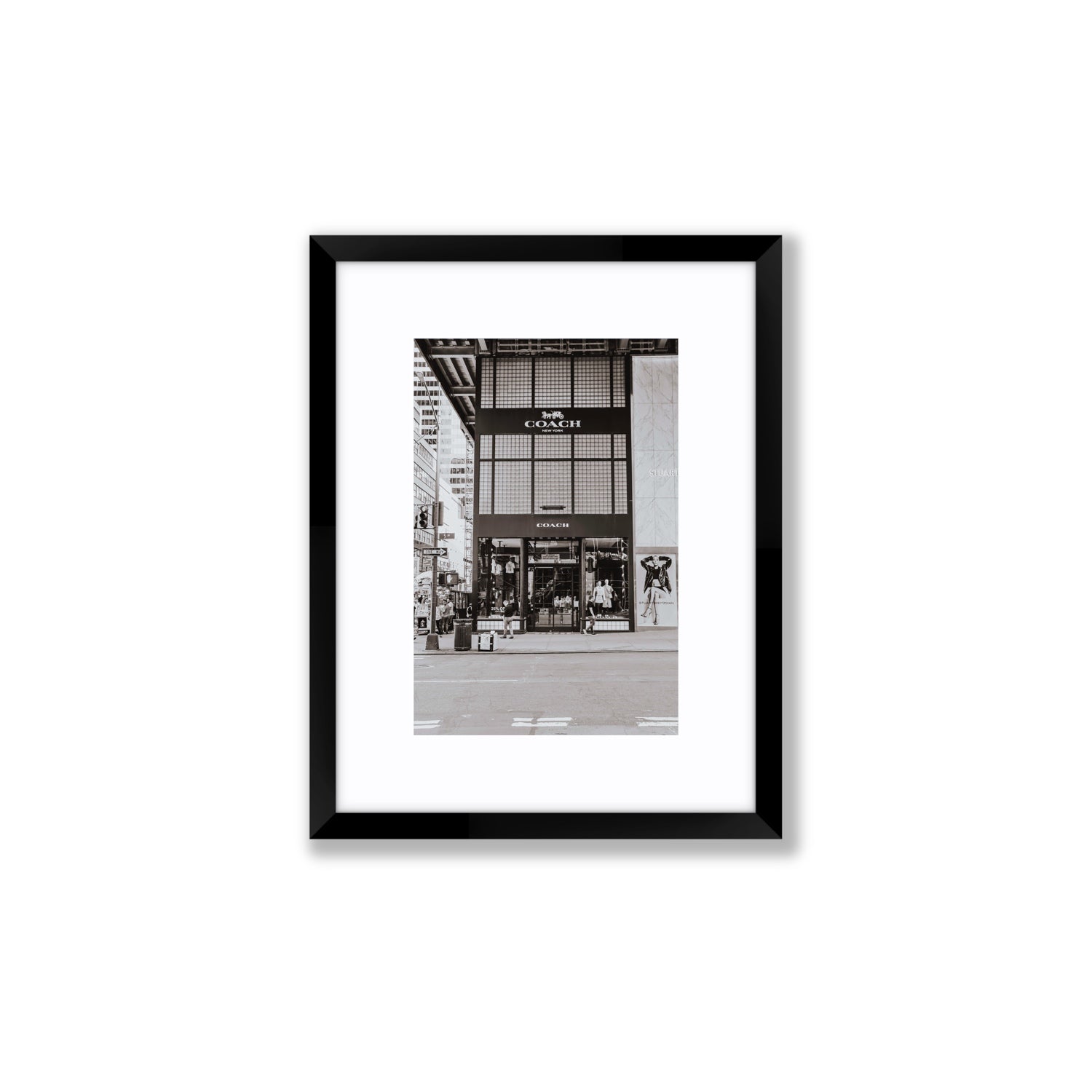 Coach Uptown fine art print, New York, United States, Small, Black Frame · Matboard, Fine Art Print