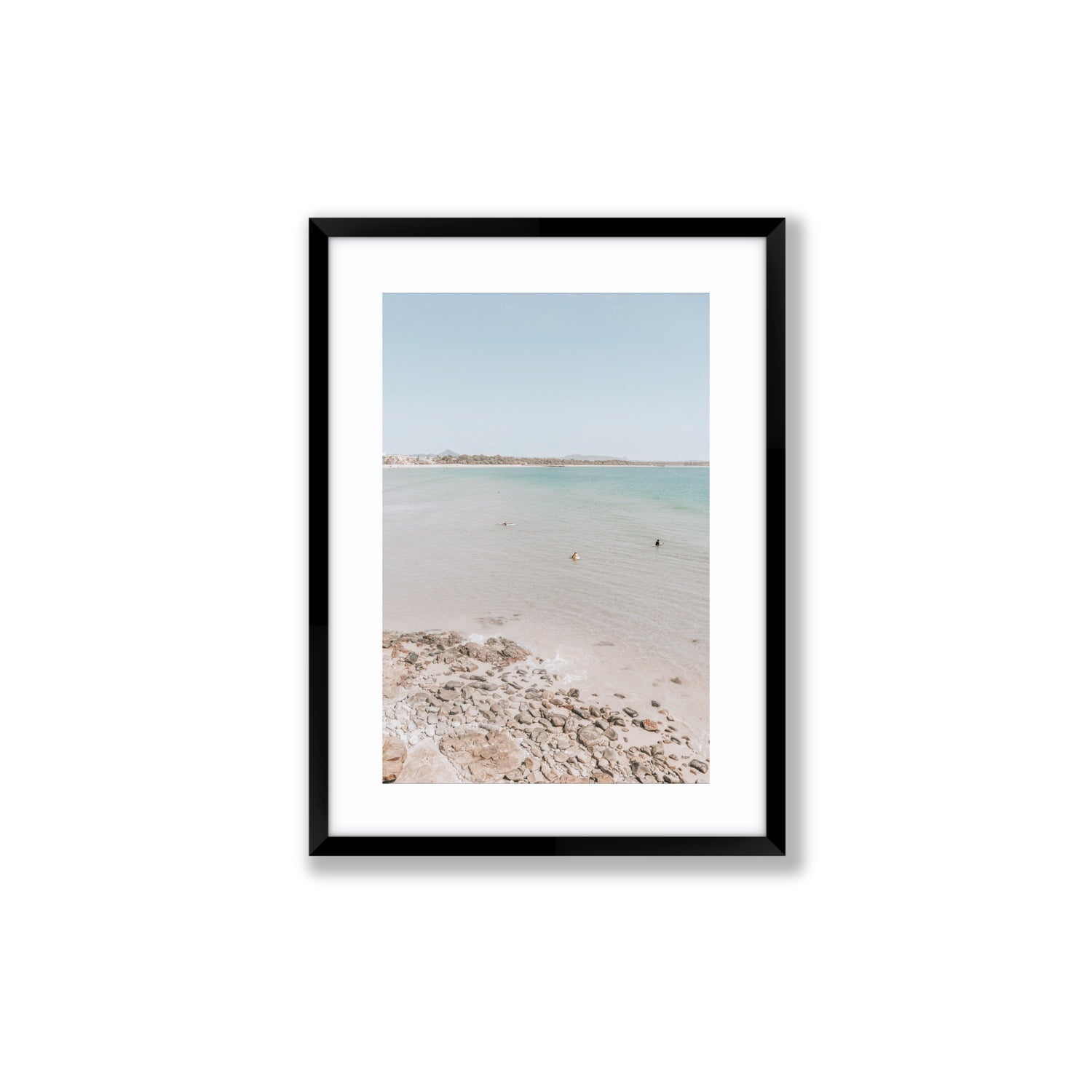 Sweet Serotonin fine art print, Noosa, Australia, coastal scenes artwork, Medium, Black Frame · Matboard, Fine Art Print