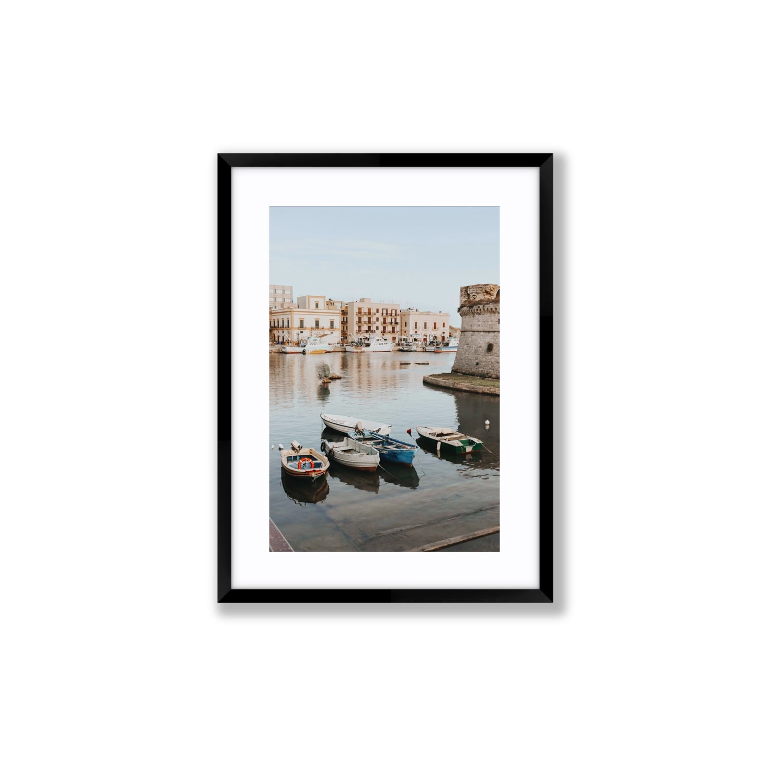 Fishing Legacy fine art print, Puglia, Italy, Medium, Black Frame · Matboard, Fine Art Print
