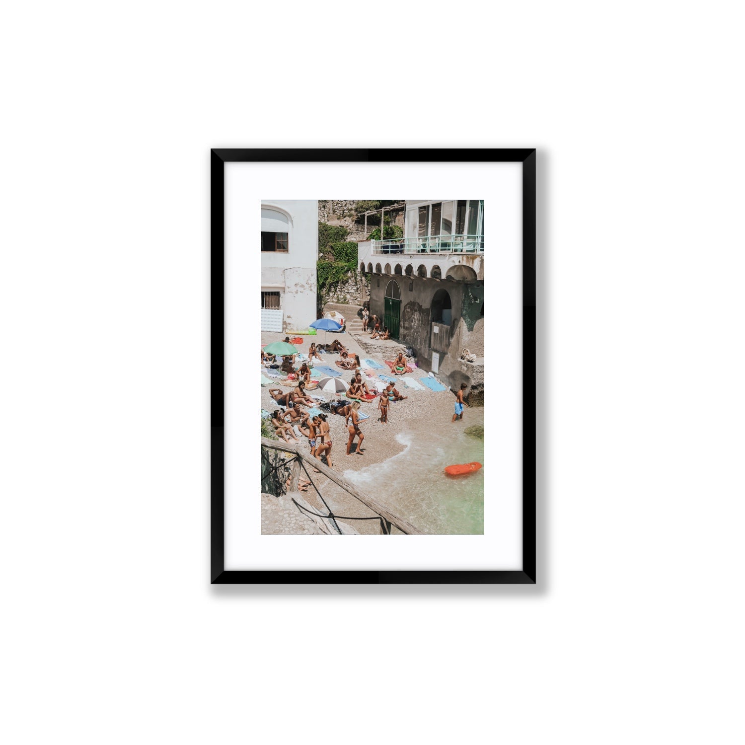 The Sunbathers Oasis fine art print, Capri, Italy, Medium, Black Frame · Matboard, Fine Art Print